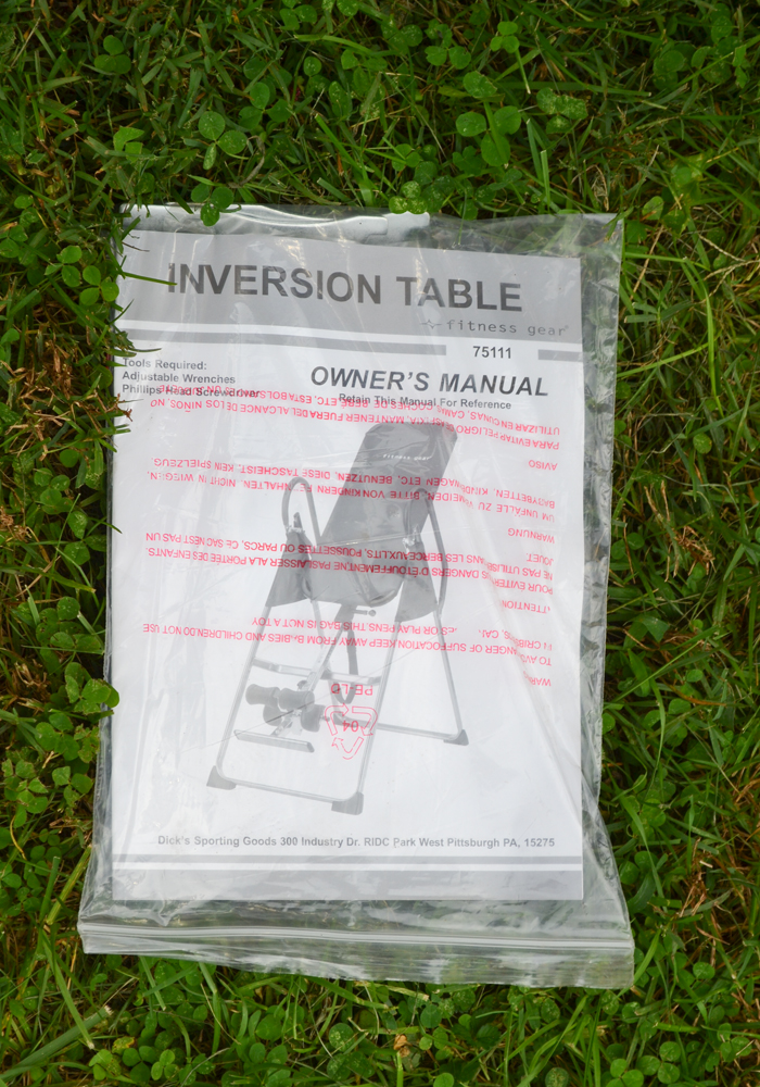 Fitness Gear Inversion Table