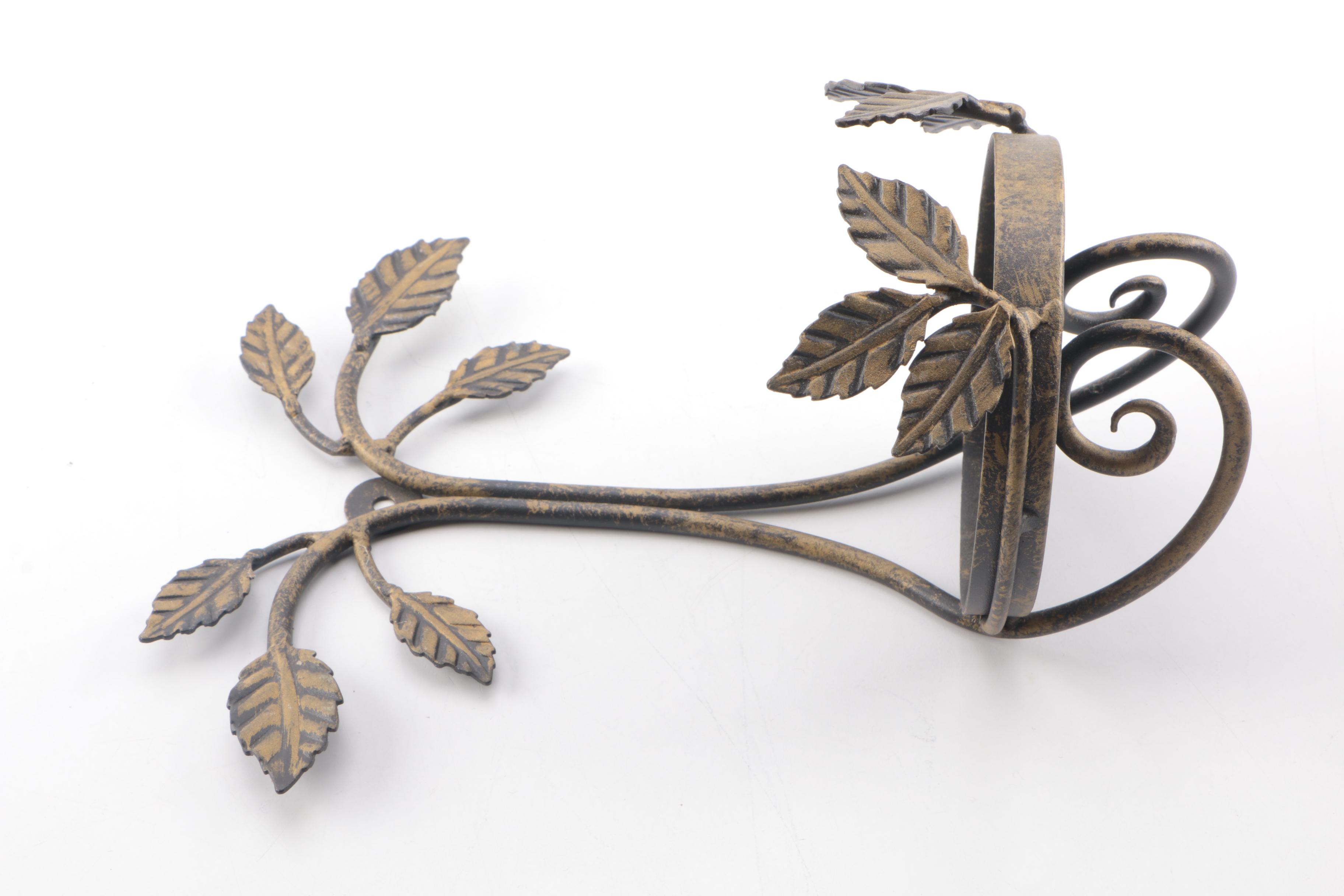Metal Vine Decor Including Longaberger