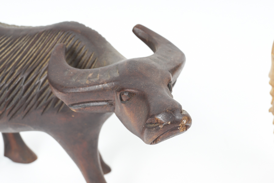 Assortment of Hand Carved African Animals