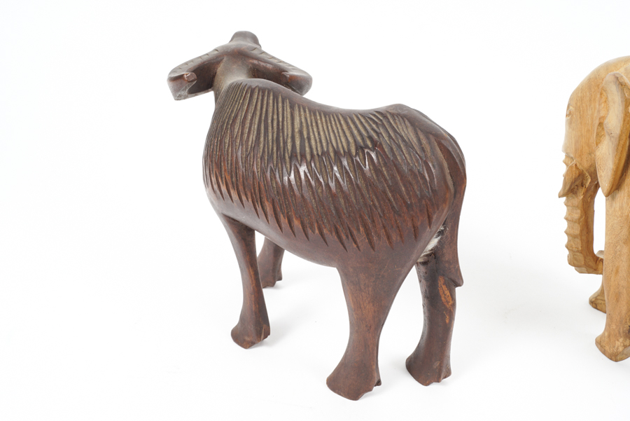 Assortment of Hand Carved African Animals