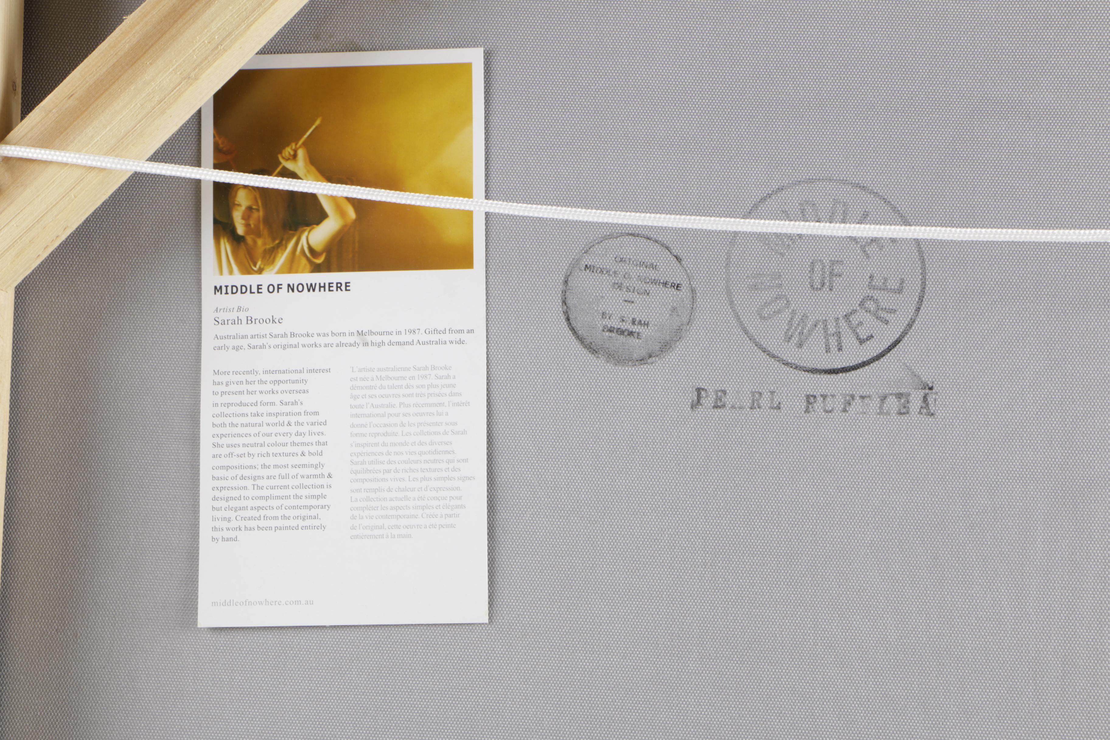 Sarah Brooke Acrylic Painting on Canvas "Middle of Nowhere"