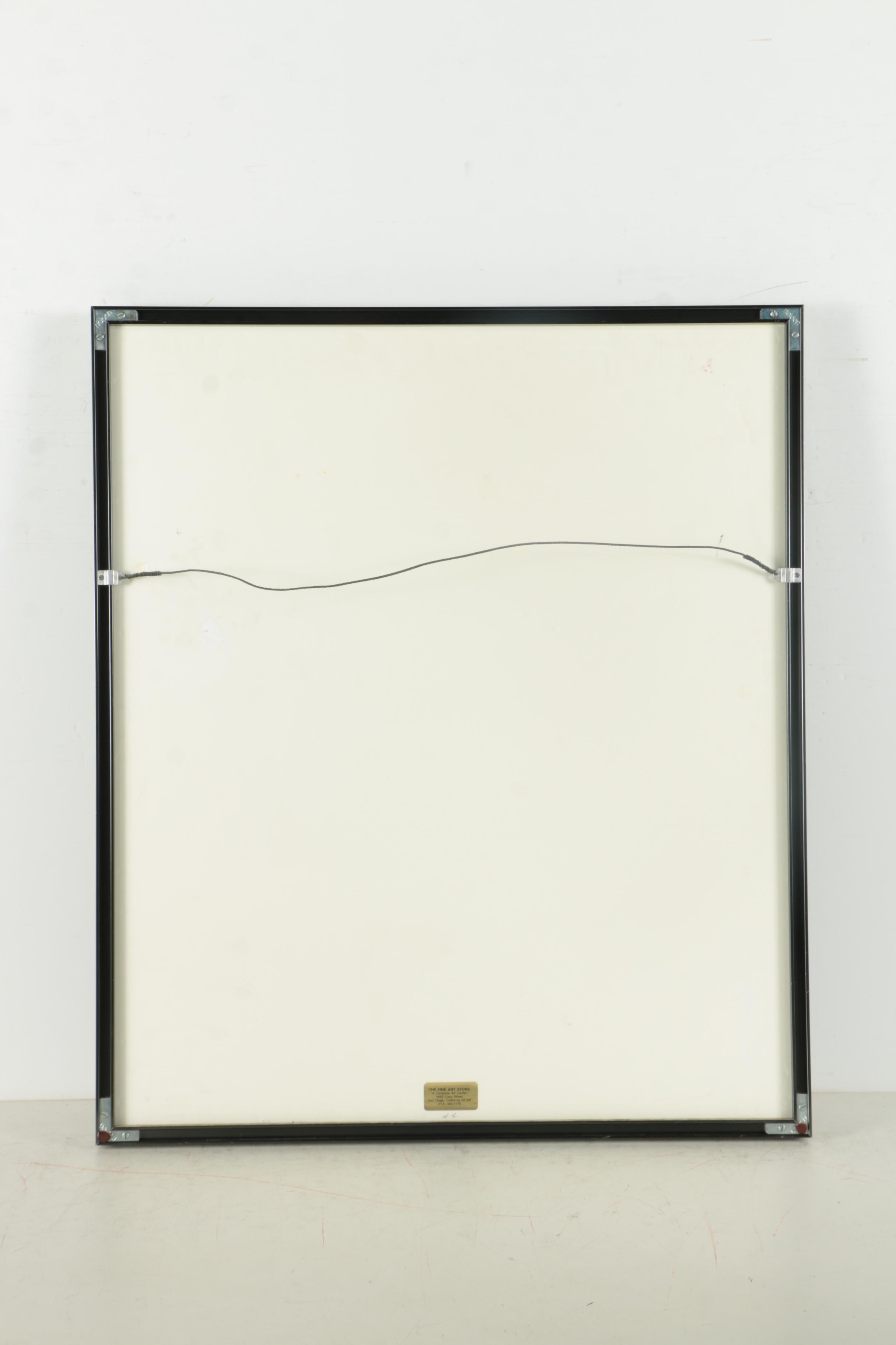 Oil Painting of Embracing Figures