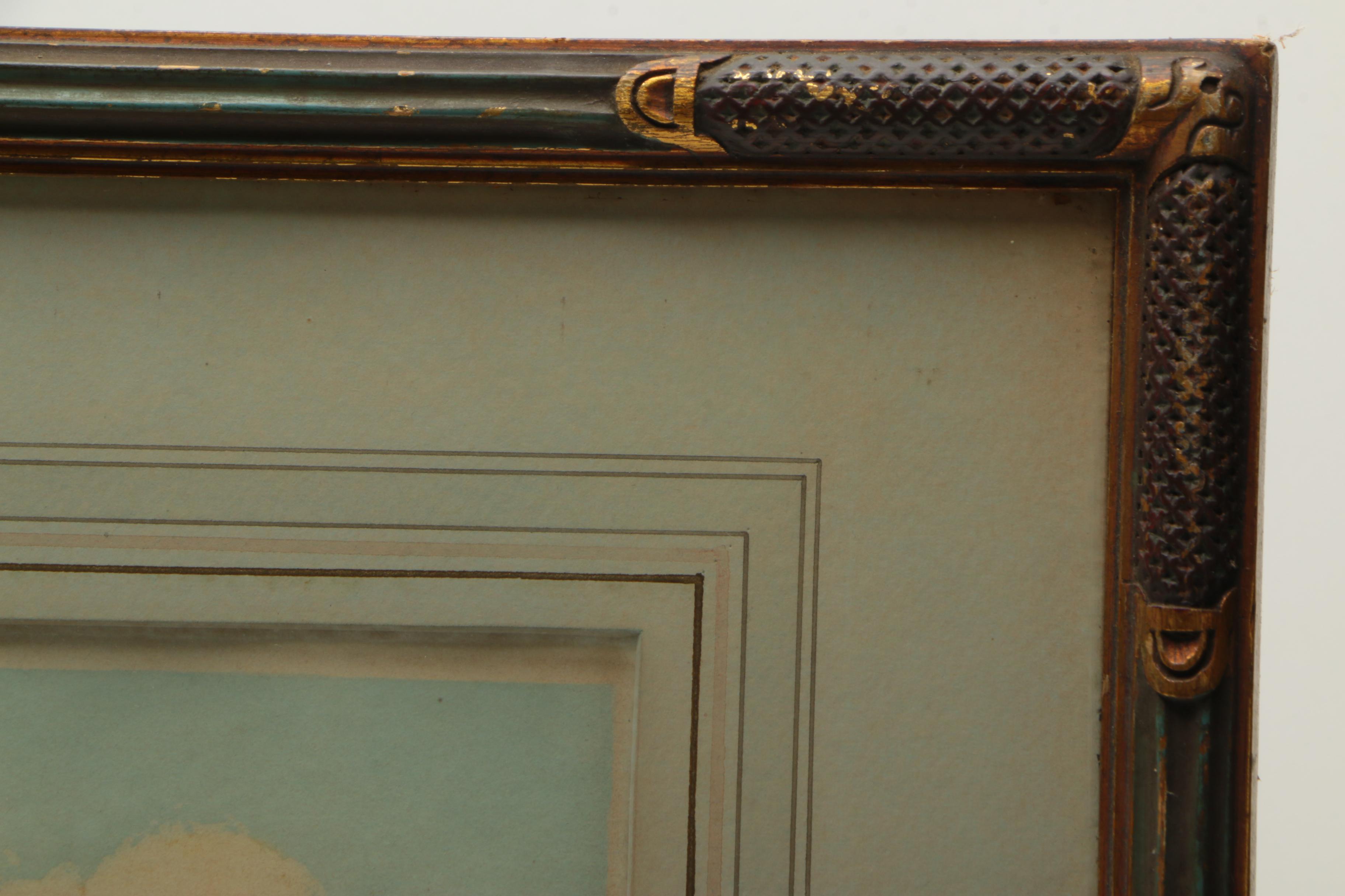 Bastogy a la Poupee Etching with Aquatint of Boats with Red Sails