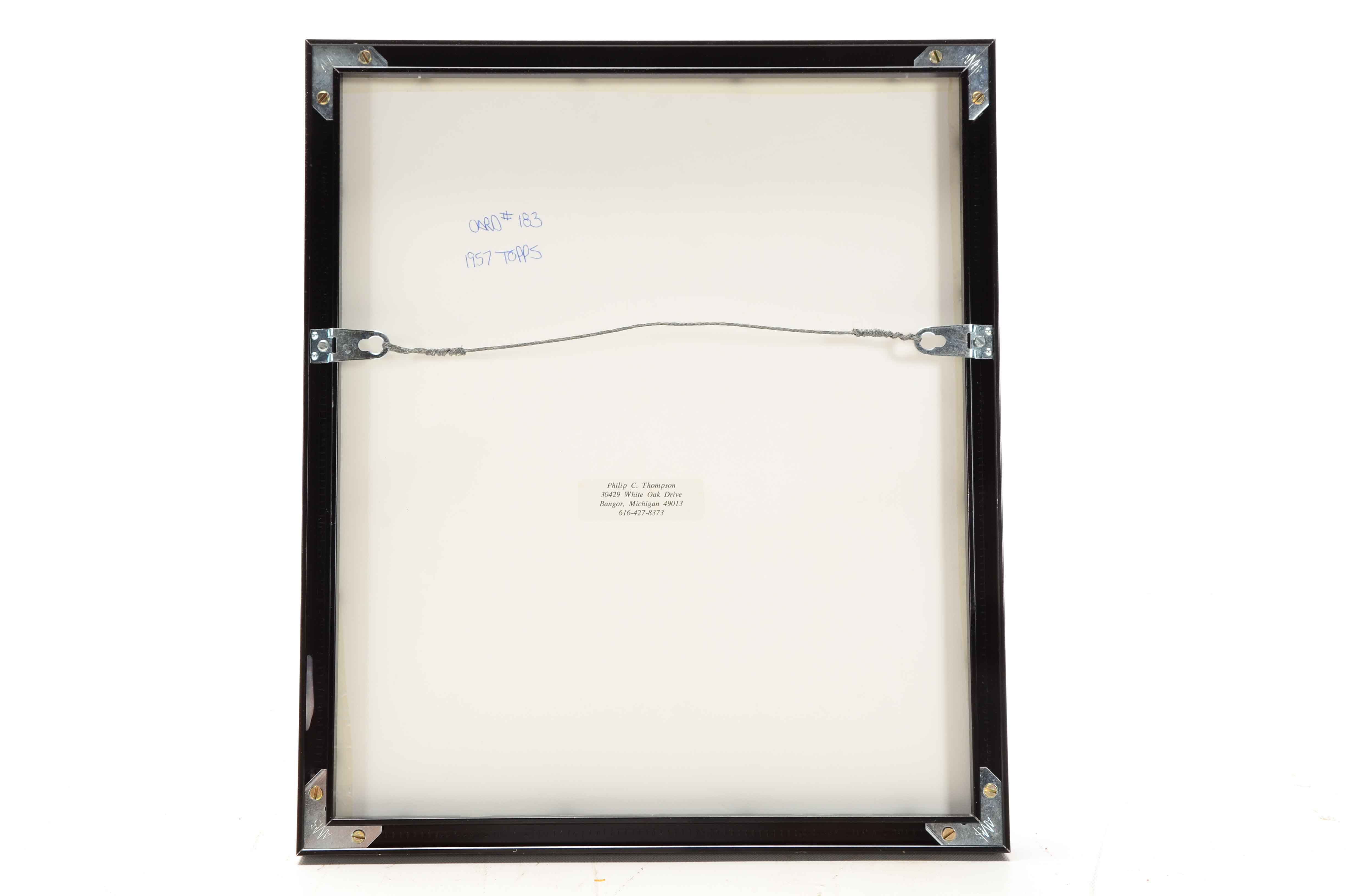 1957 Cubs Card with Limited Wrigley Print