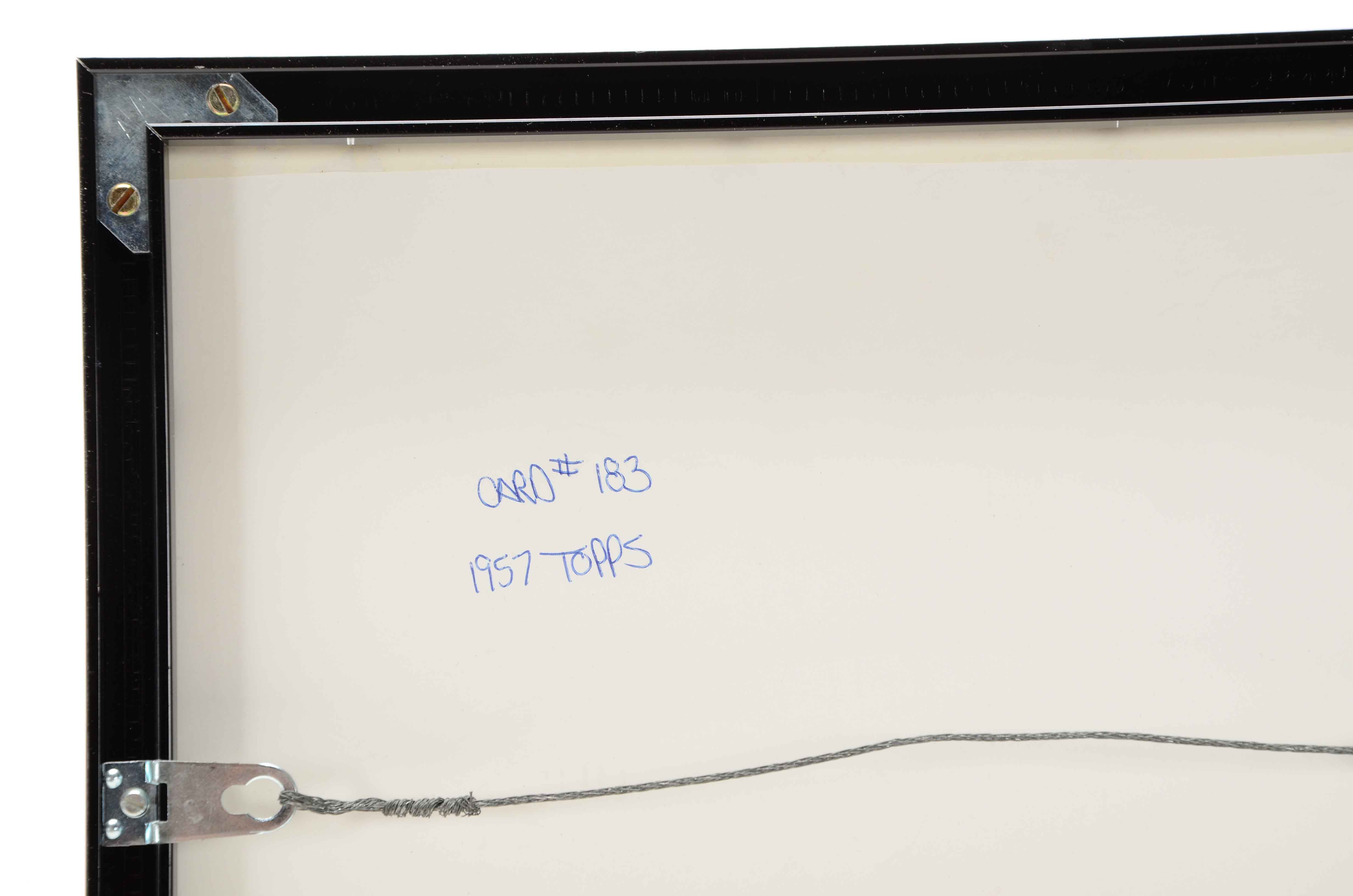 1957 Cubs Card with Limited Wrigley Print