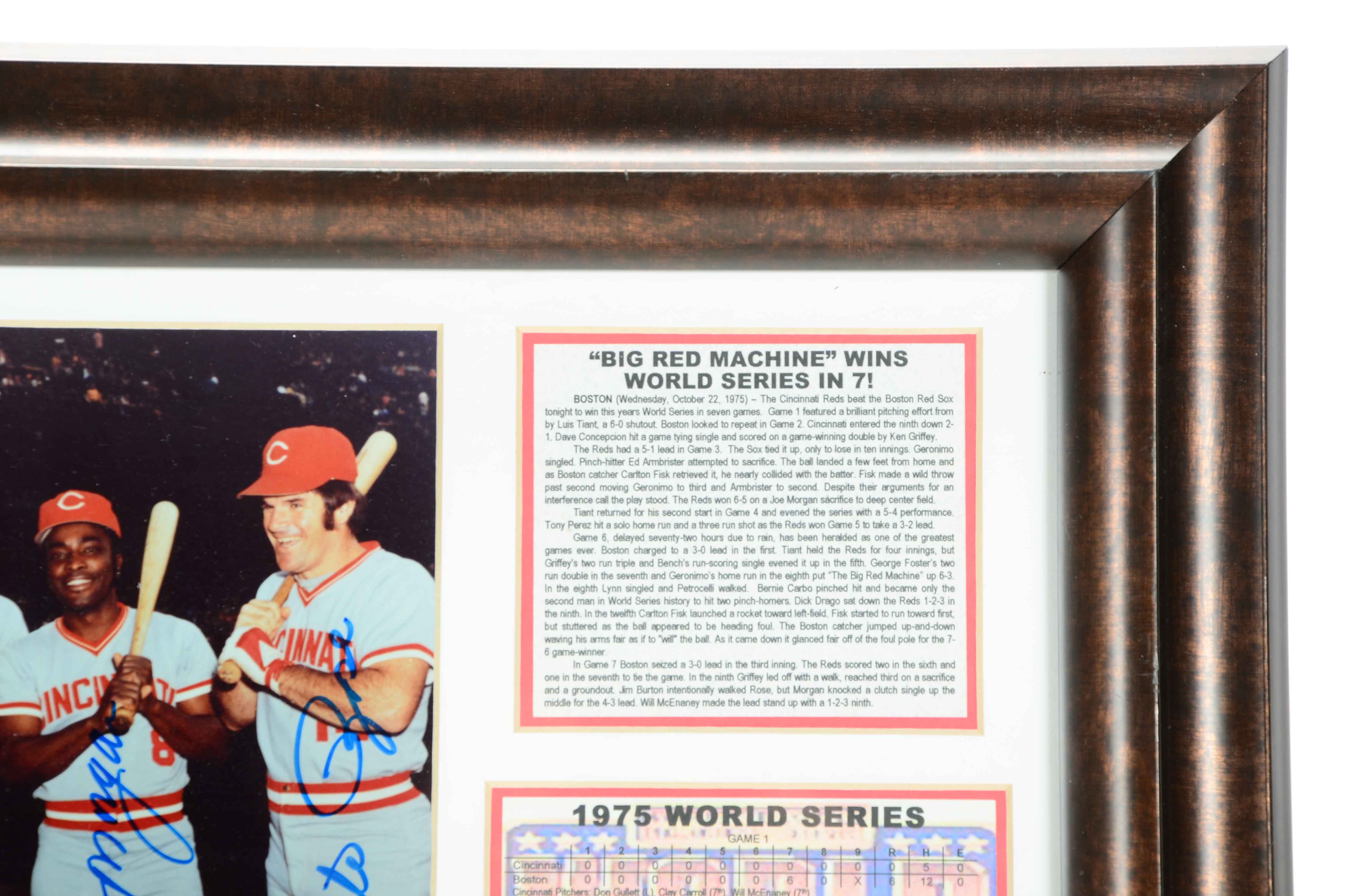 Framed Signed Perez, Bench, Morgan, Rose Picture