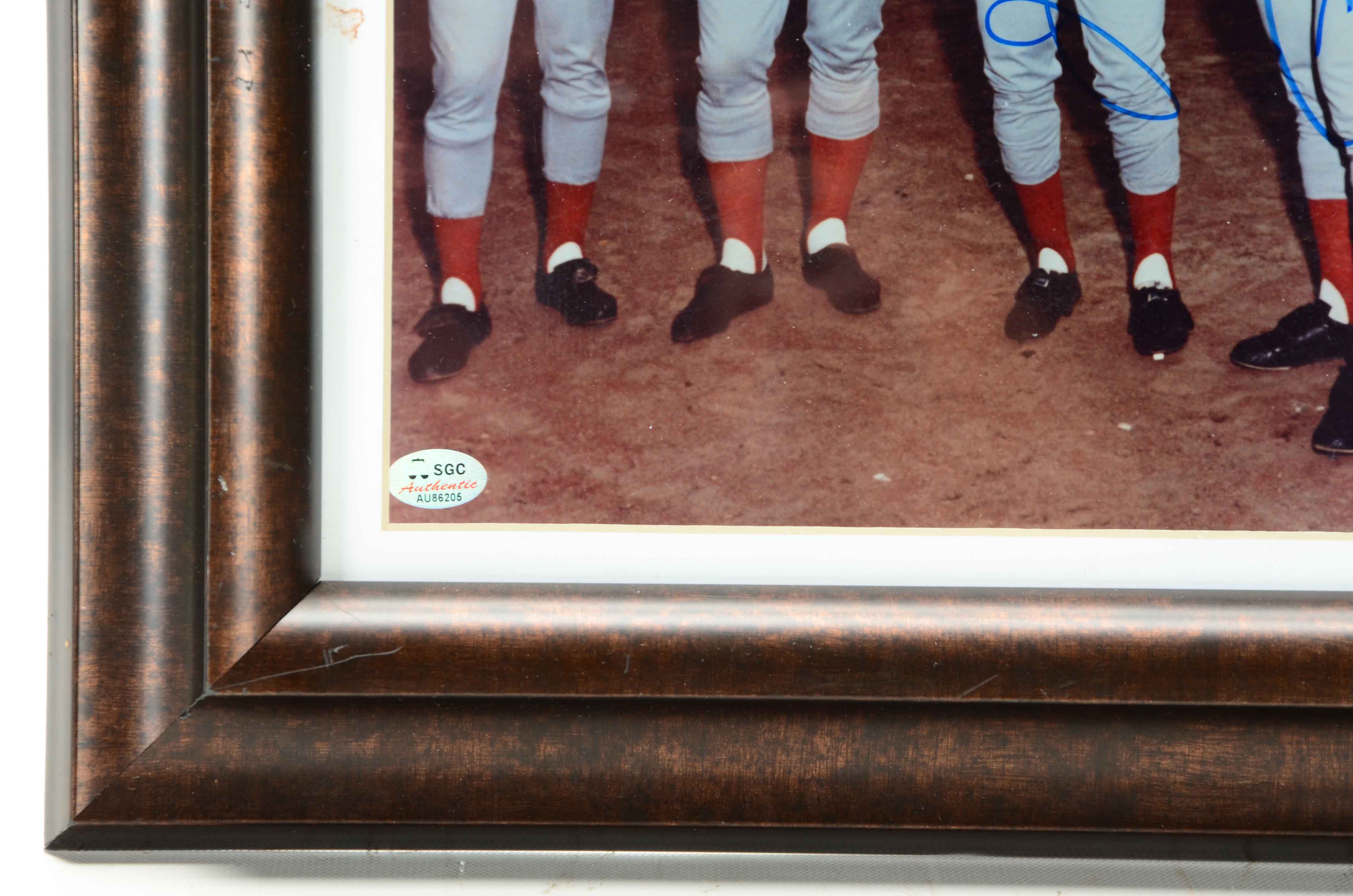 Framed Signed Perez, Bench, Morgan, Rose Picture