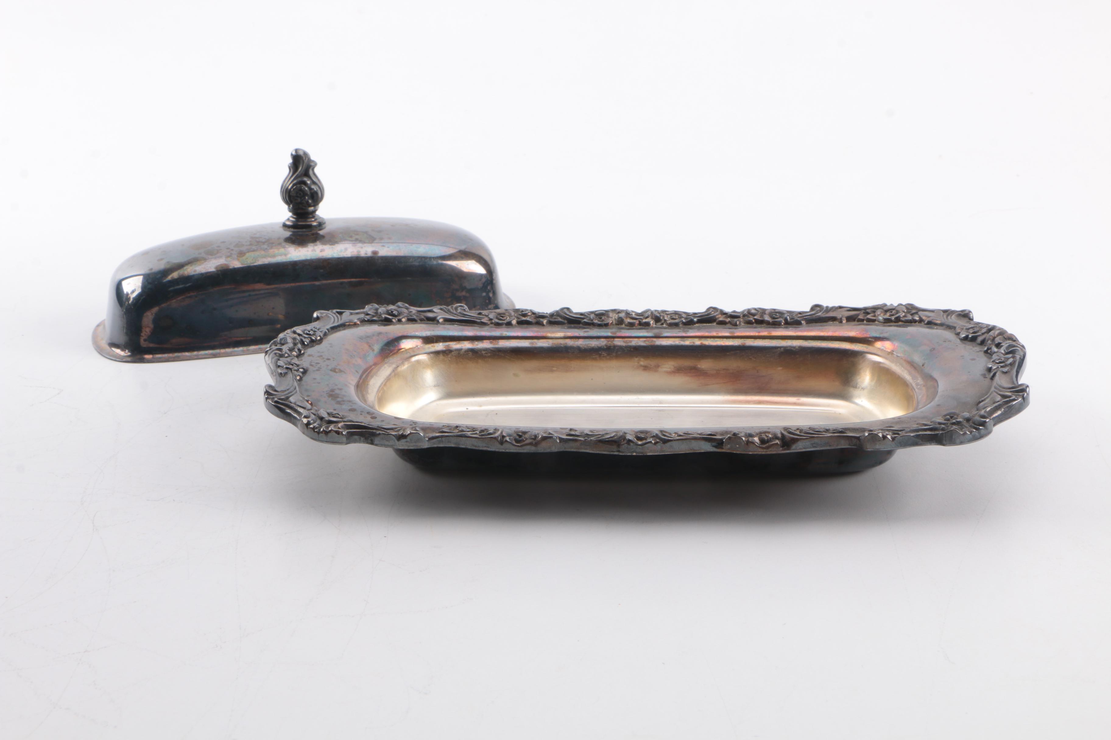 Assorted Silver-Plated Serveware and Accessories