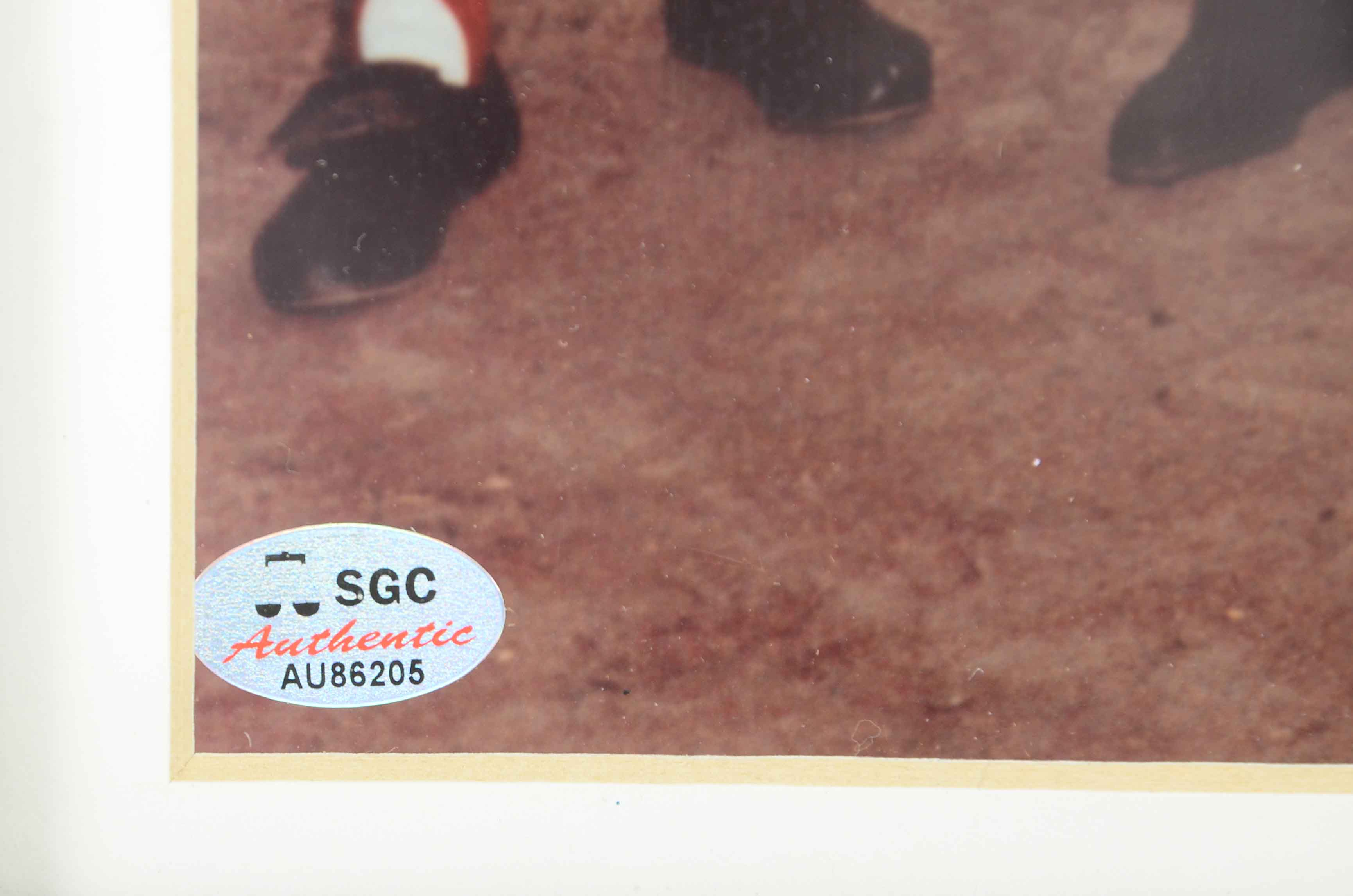 Framed Signed Perez, Bench, Morgan, Rose Picture