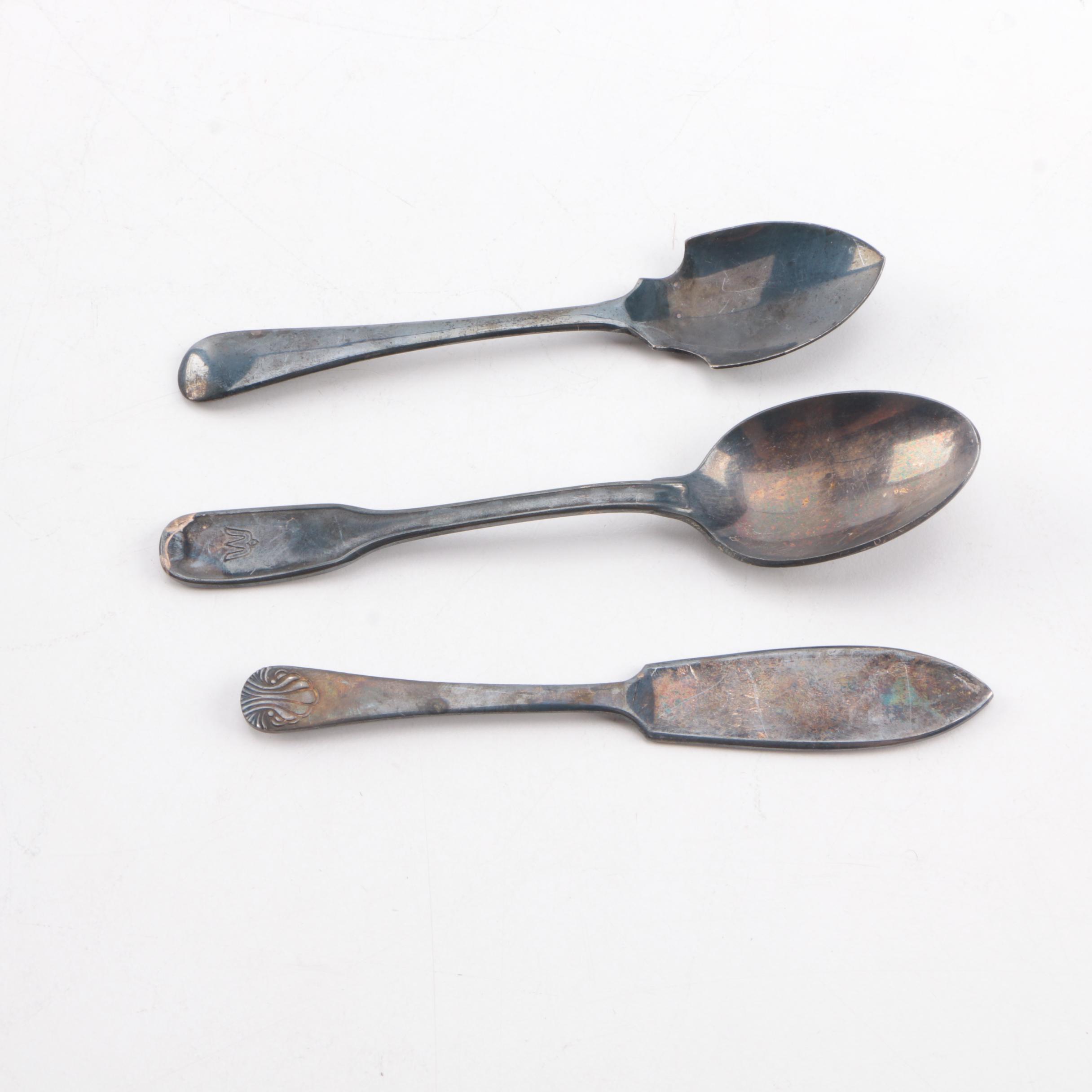 Assorted Silver-Plated Serveware and Accessories