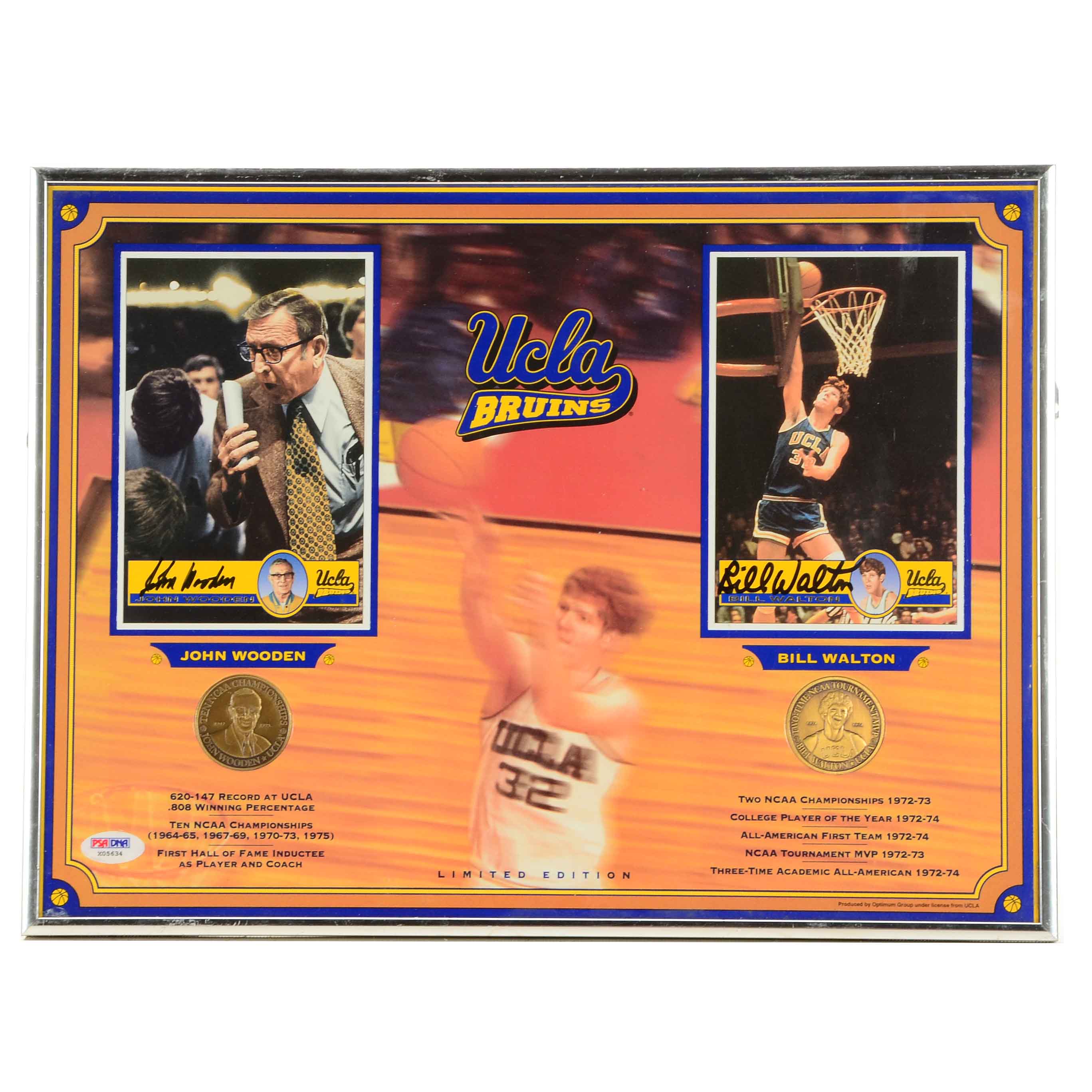 John Wooden/Bill Walton Signed Item  COA