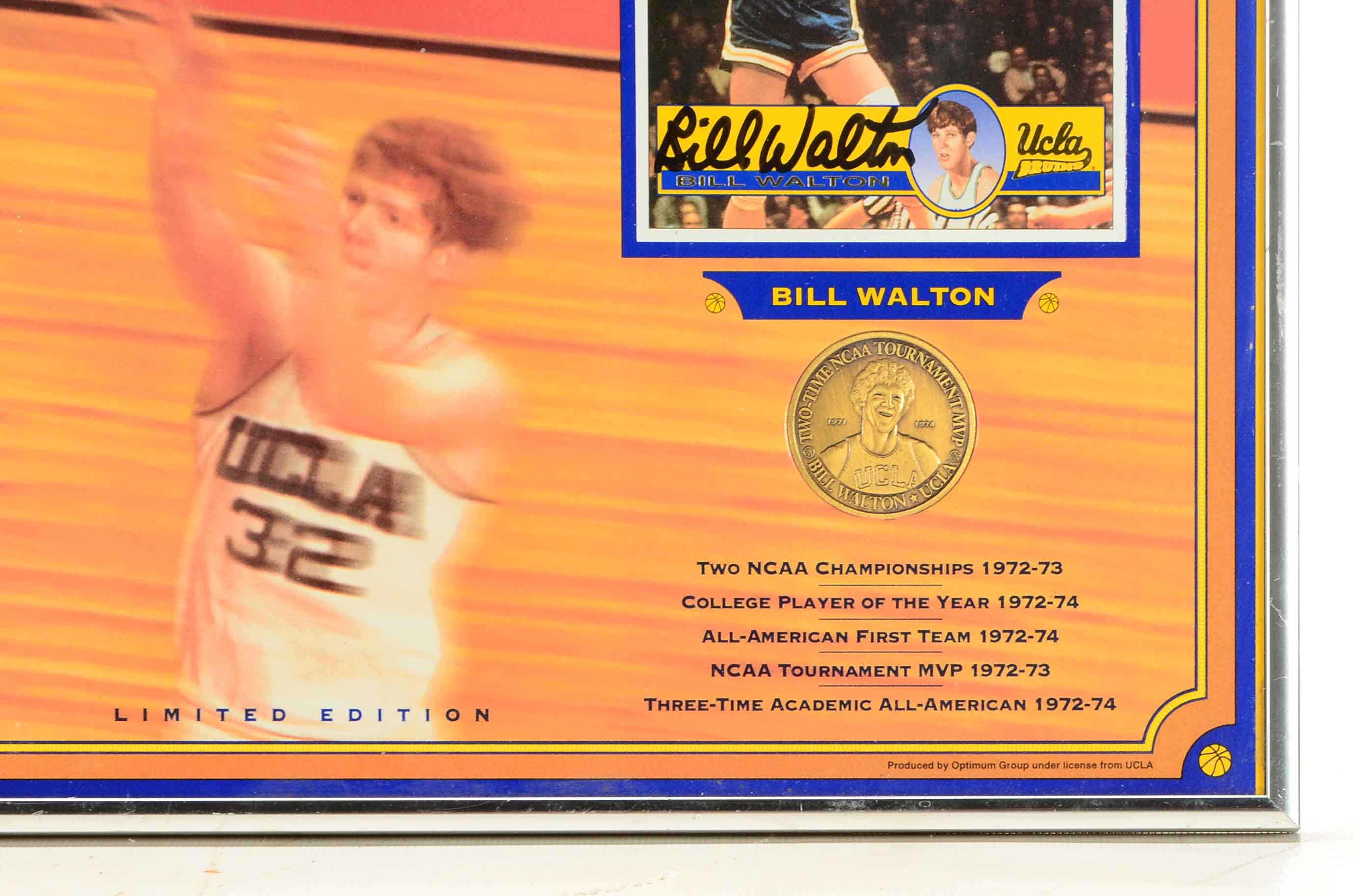 John Wooden/Bill Walton Signed Item  COA