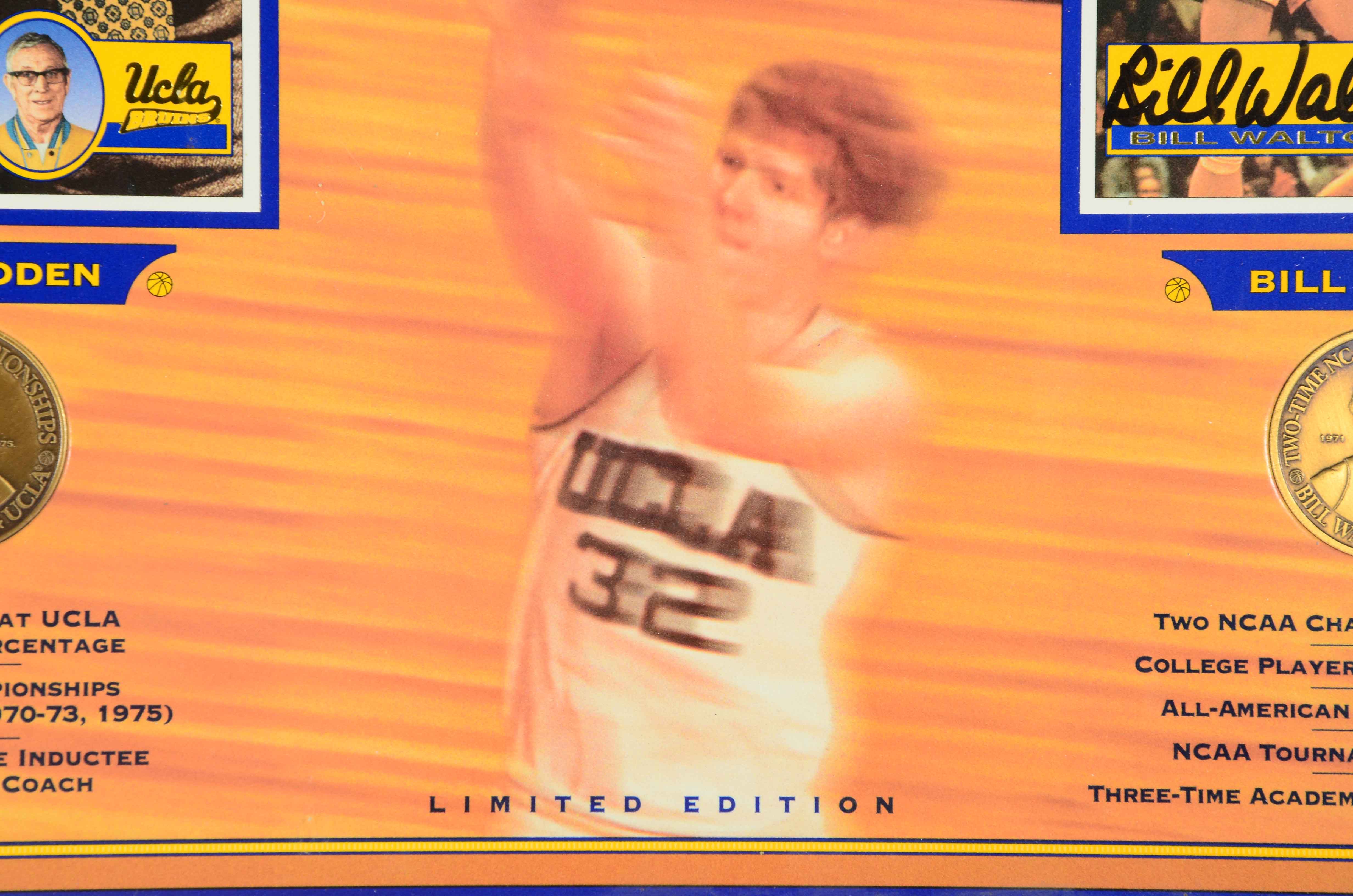 John Wooden/Bill Walton Signed Item  COA