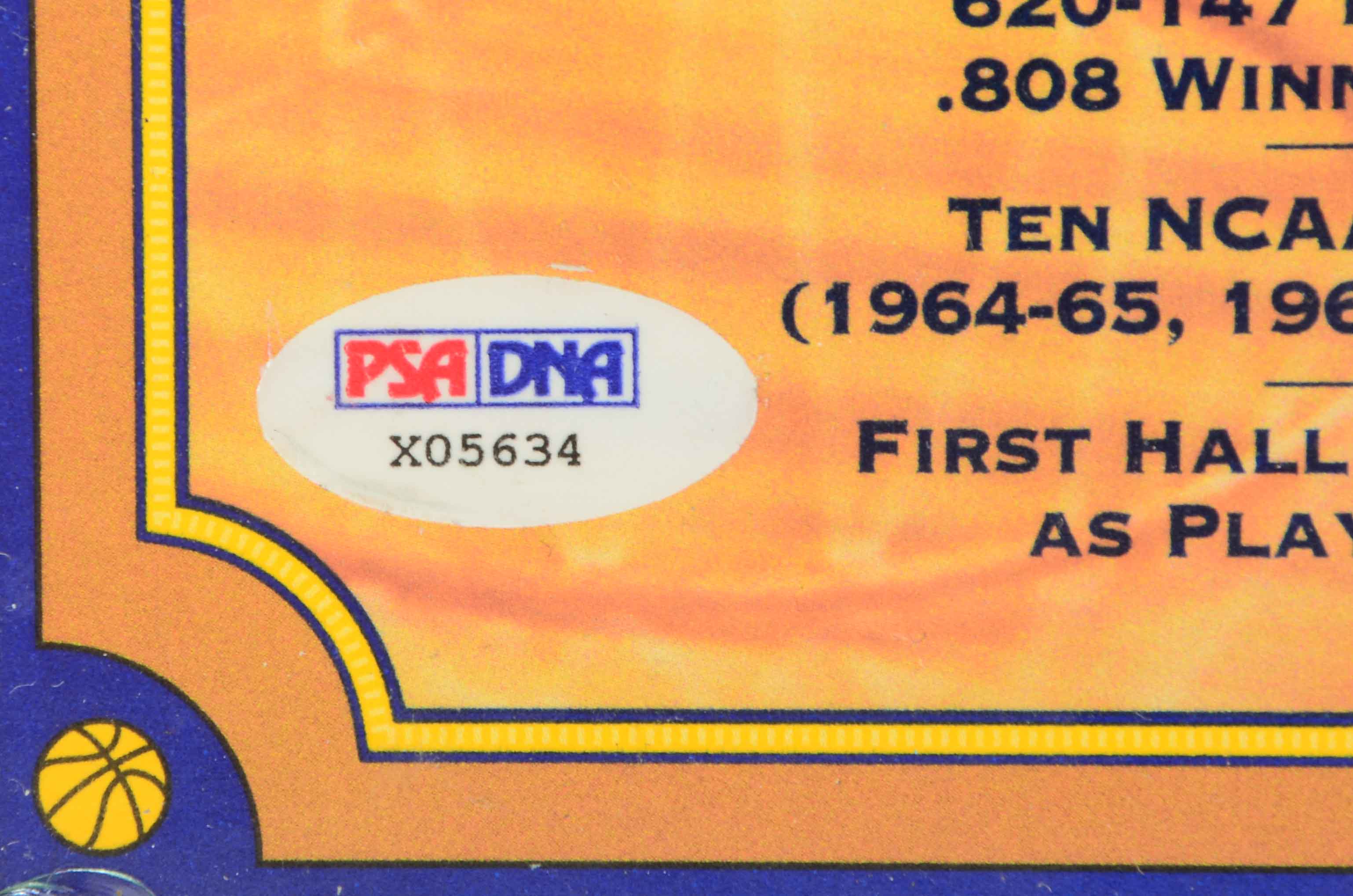 John Wooden/Bill Walton Signed Item  COA