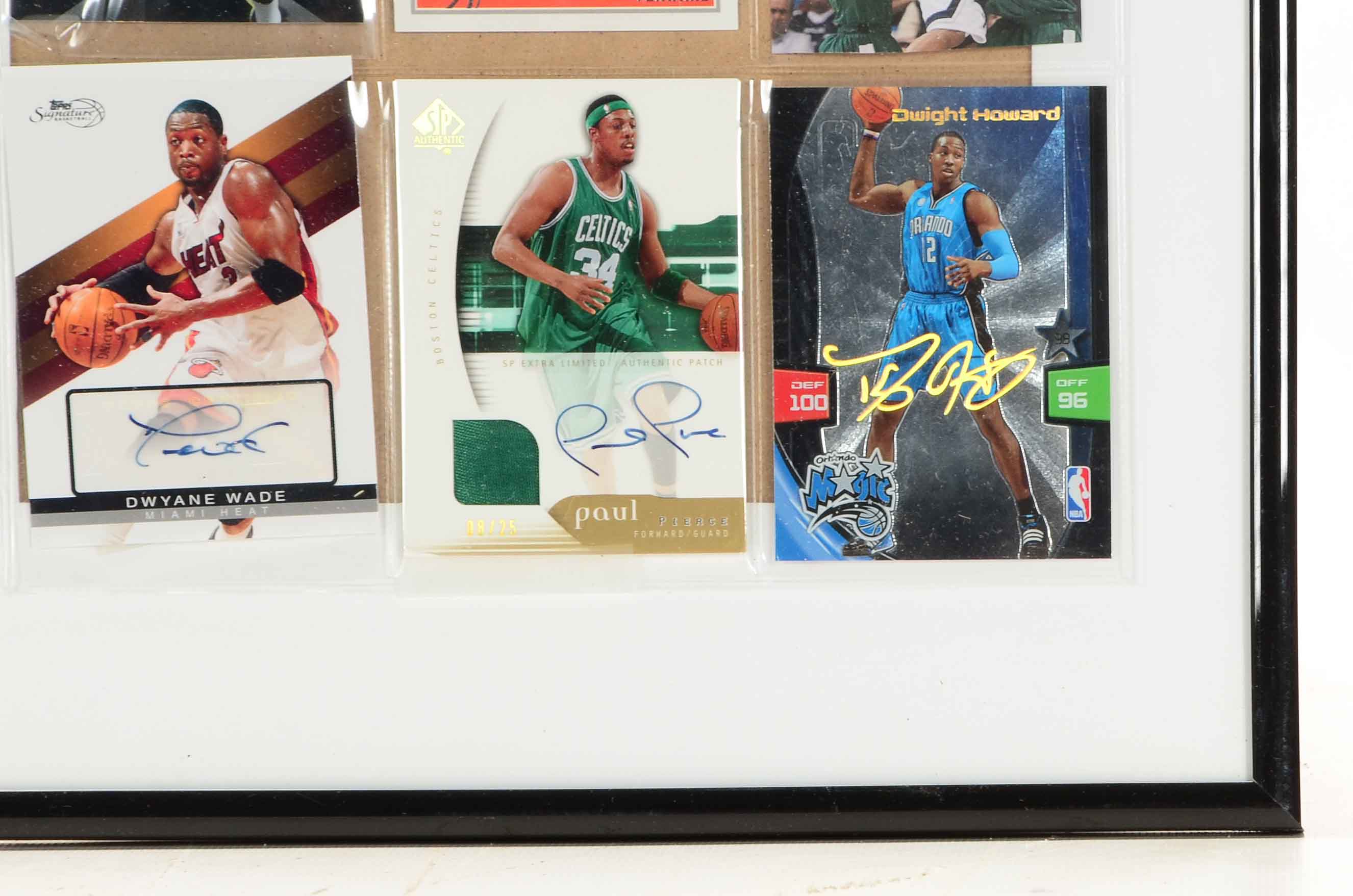 Eight Certified Auto and Hand-Signed Cards With Wade and Votto