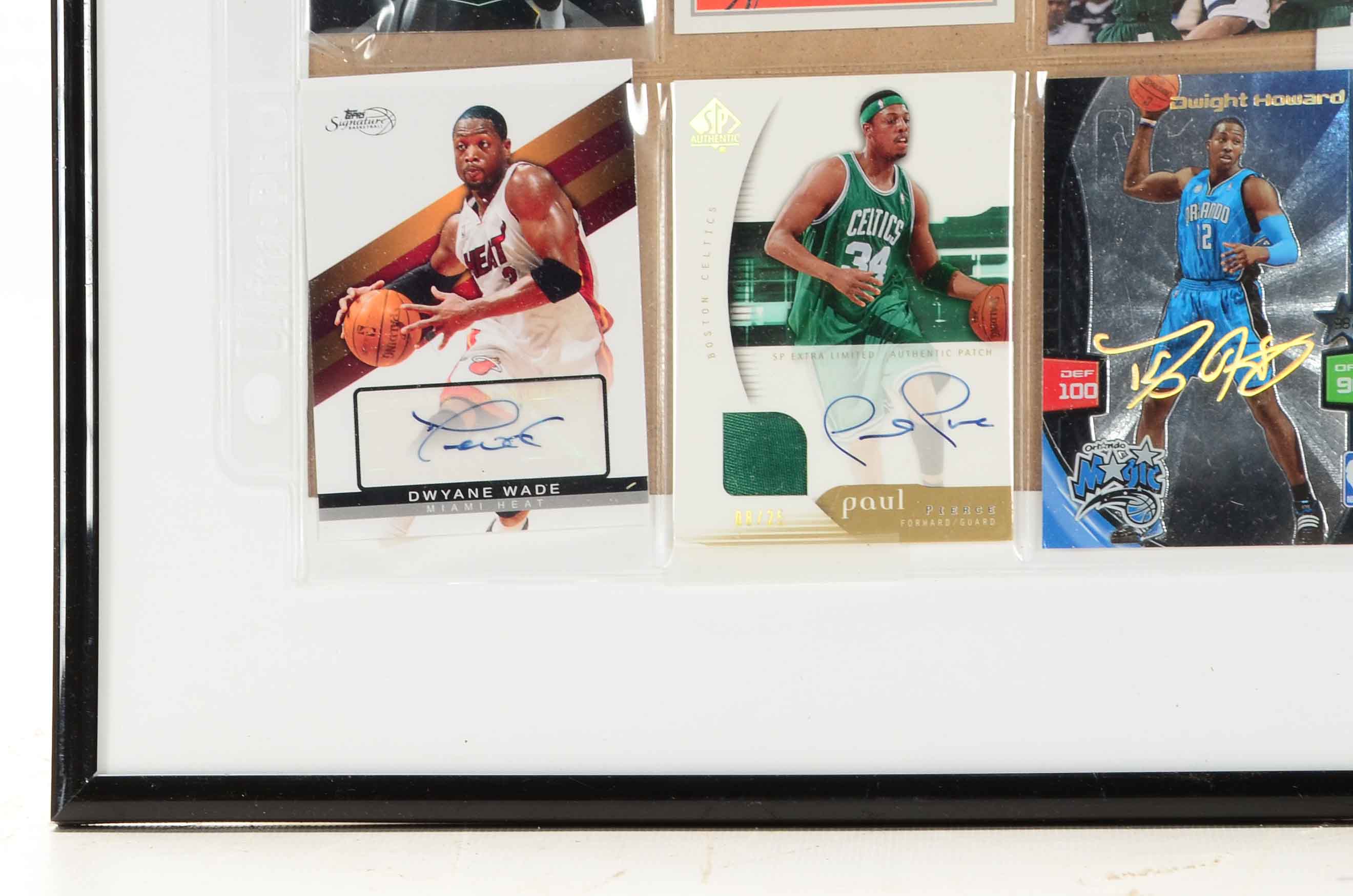 Eight Certified Auto and Hand-Signed Cards With Wade and Votto