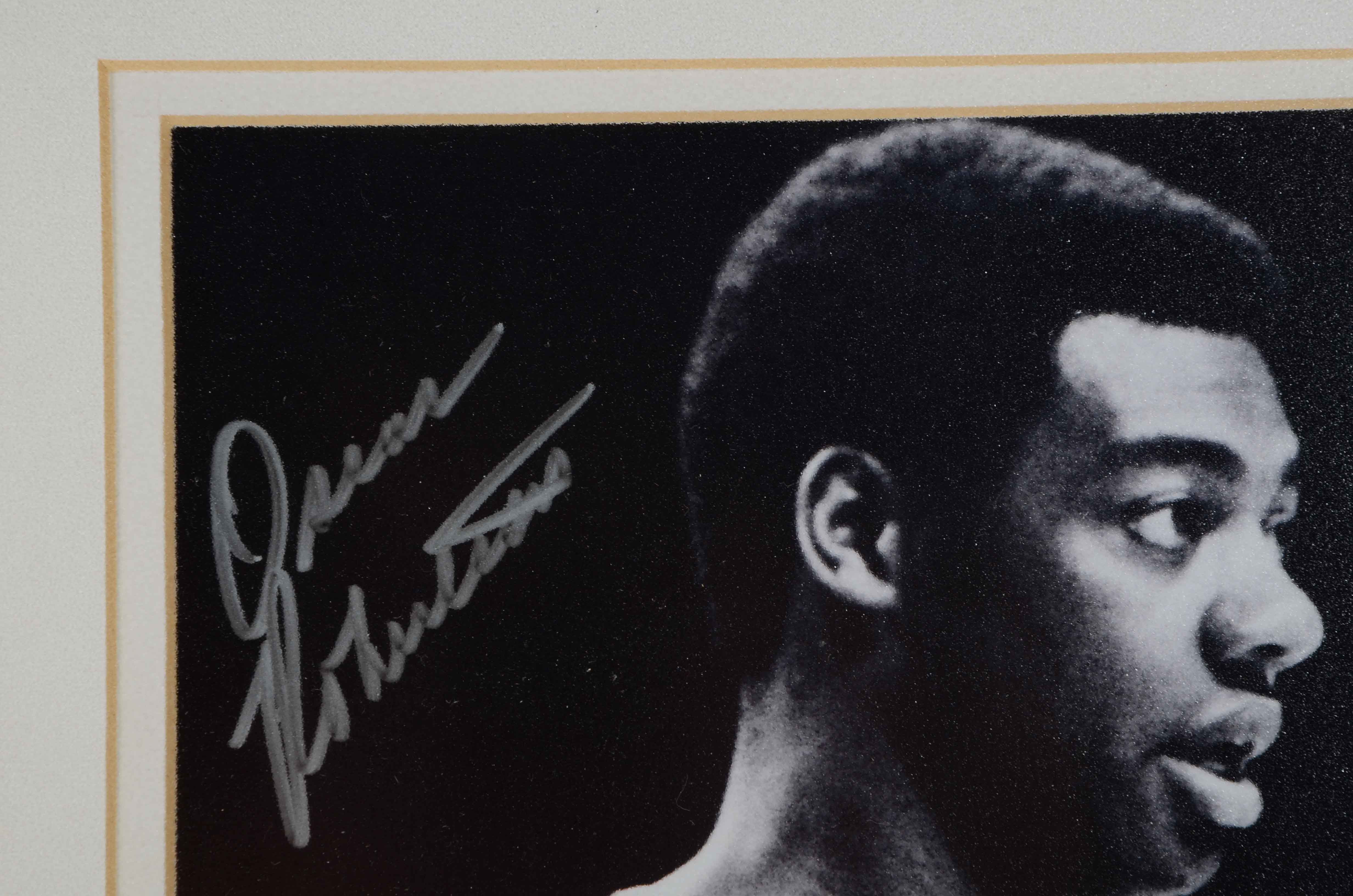 Framed Oscar Robertson Signed Picture