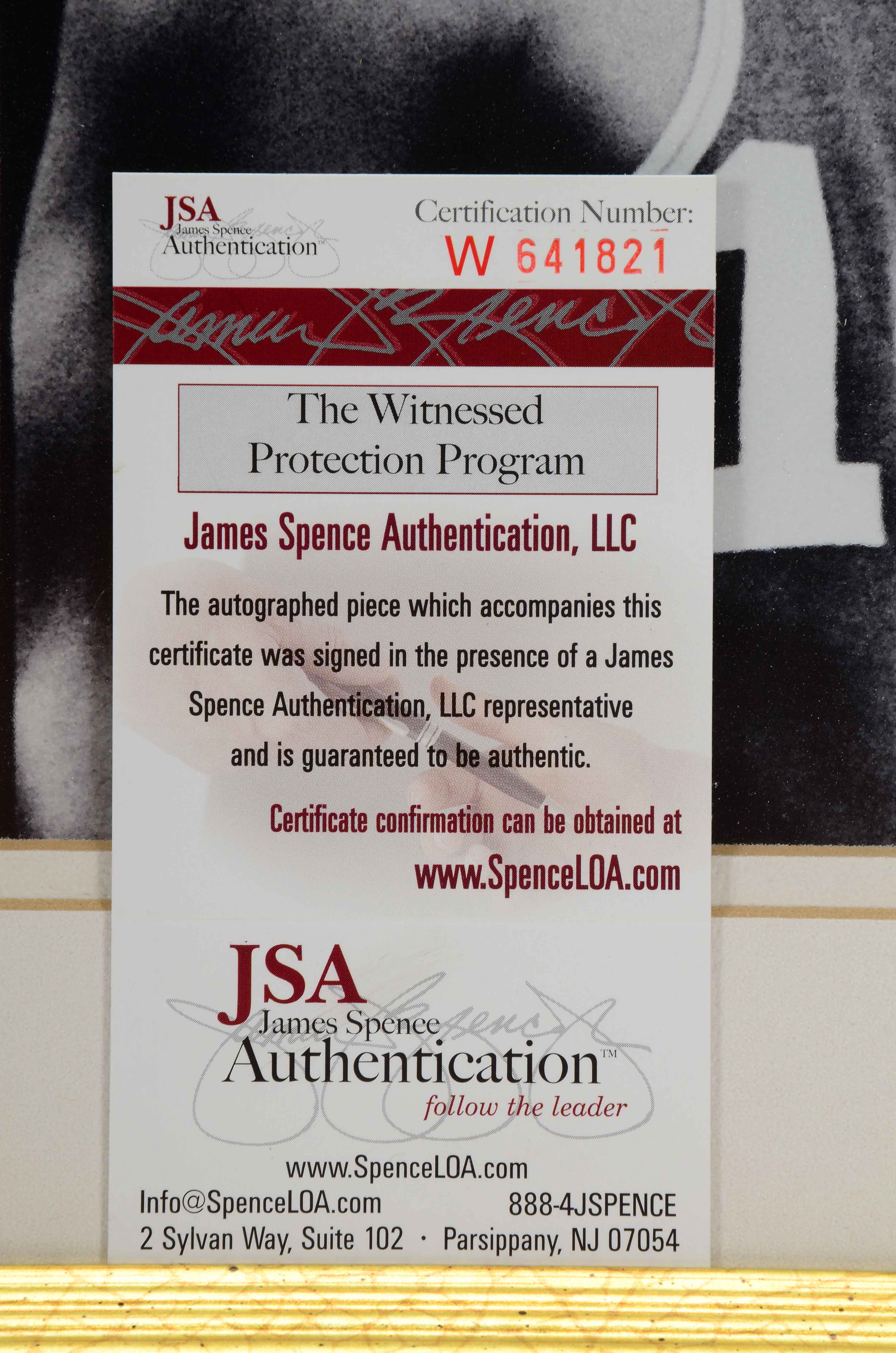 Framed Oscar Robertson Signed Picture