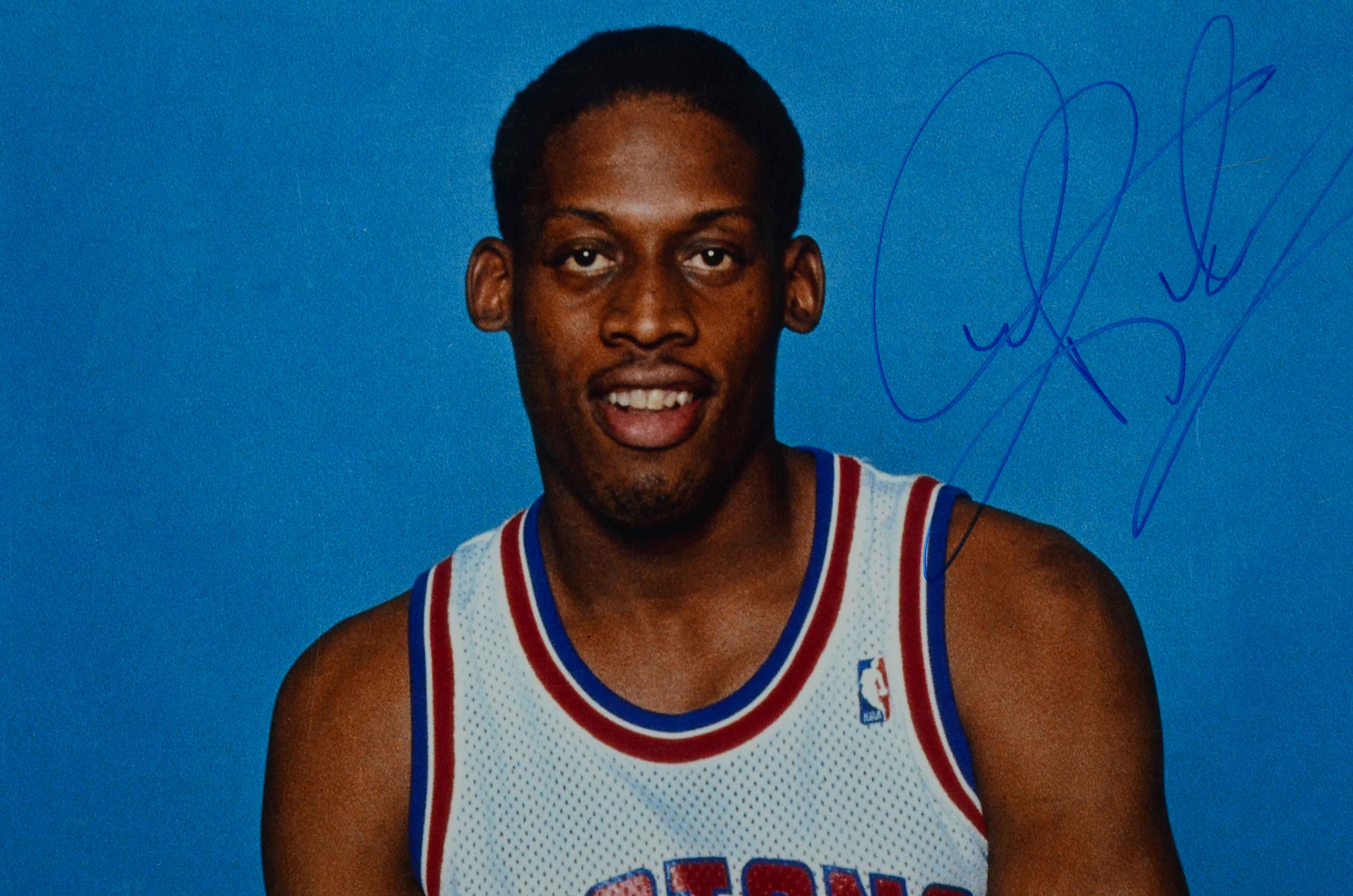 Dennis Rodman Signed Photo  COA