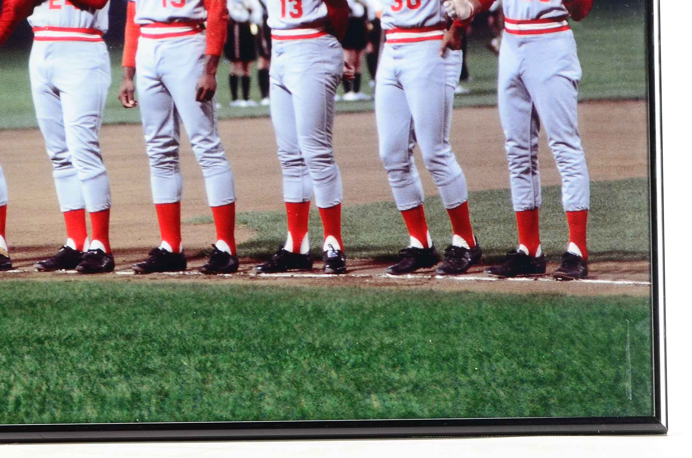 Johnny Bench Signed Photo with Great Eight Photo