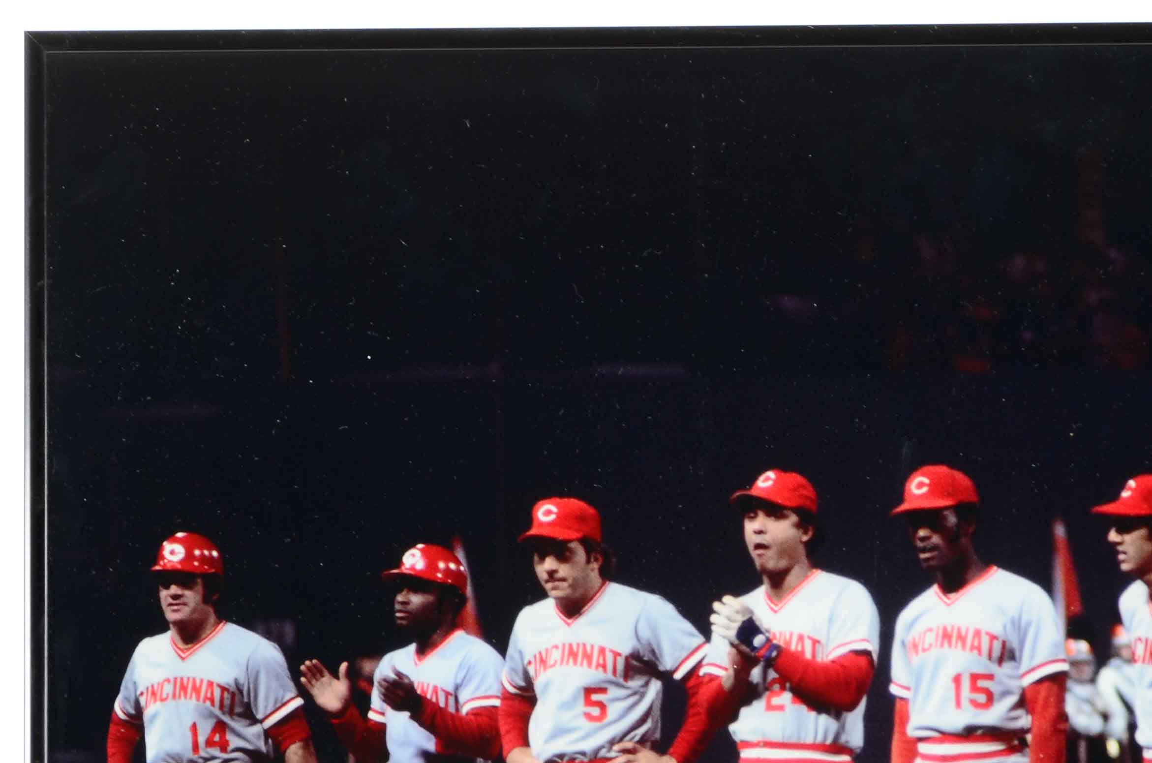 Johnny Bench Signed Photo with Great Eight Photo