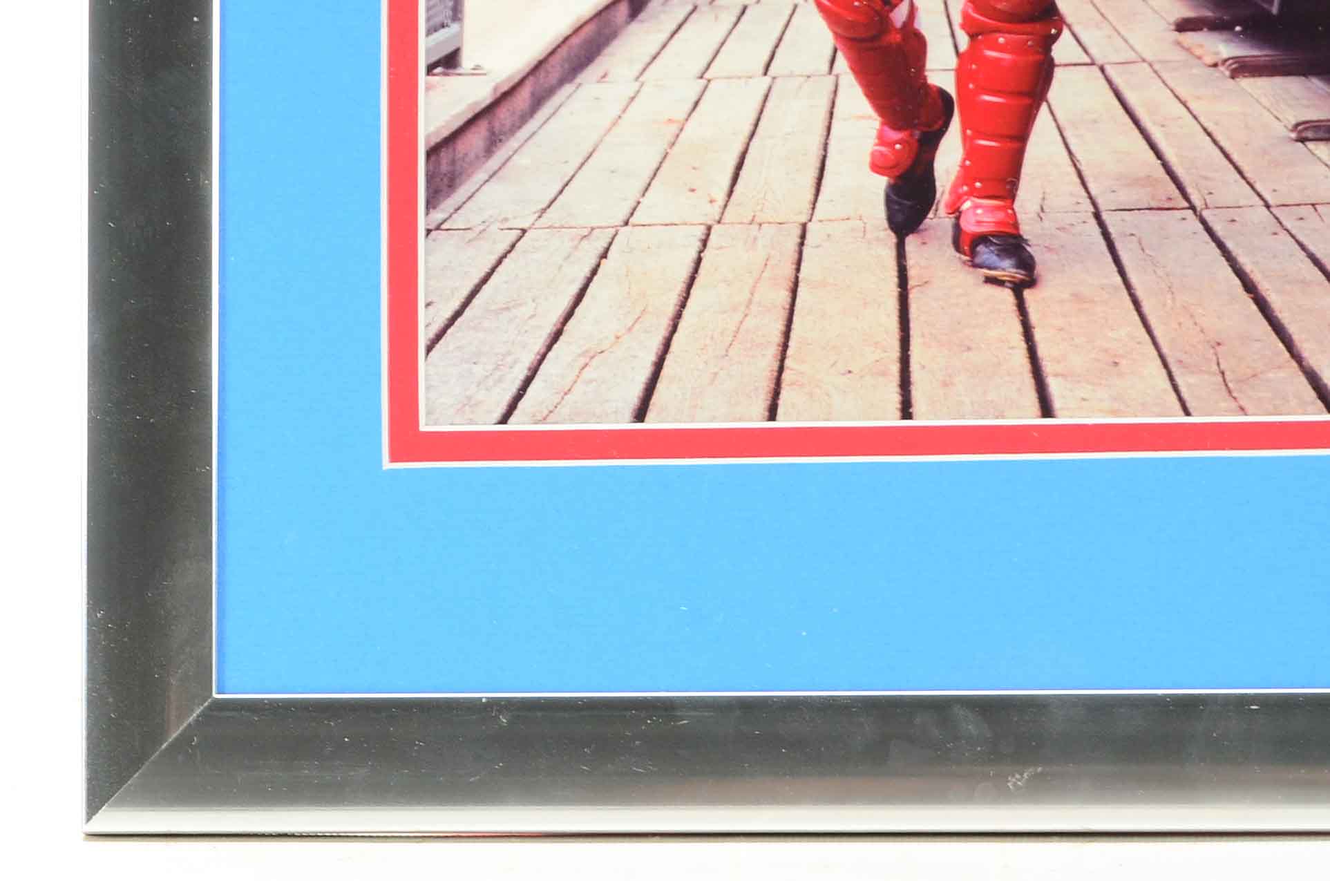 Johnny Bench Signed Photo with Great Eight Photo