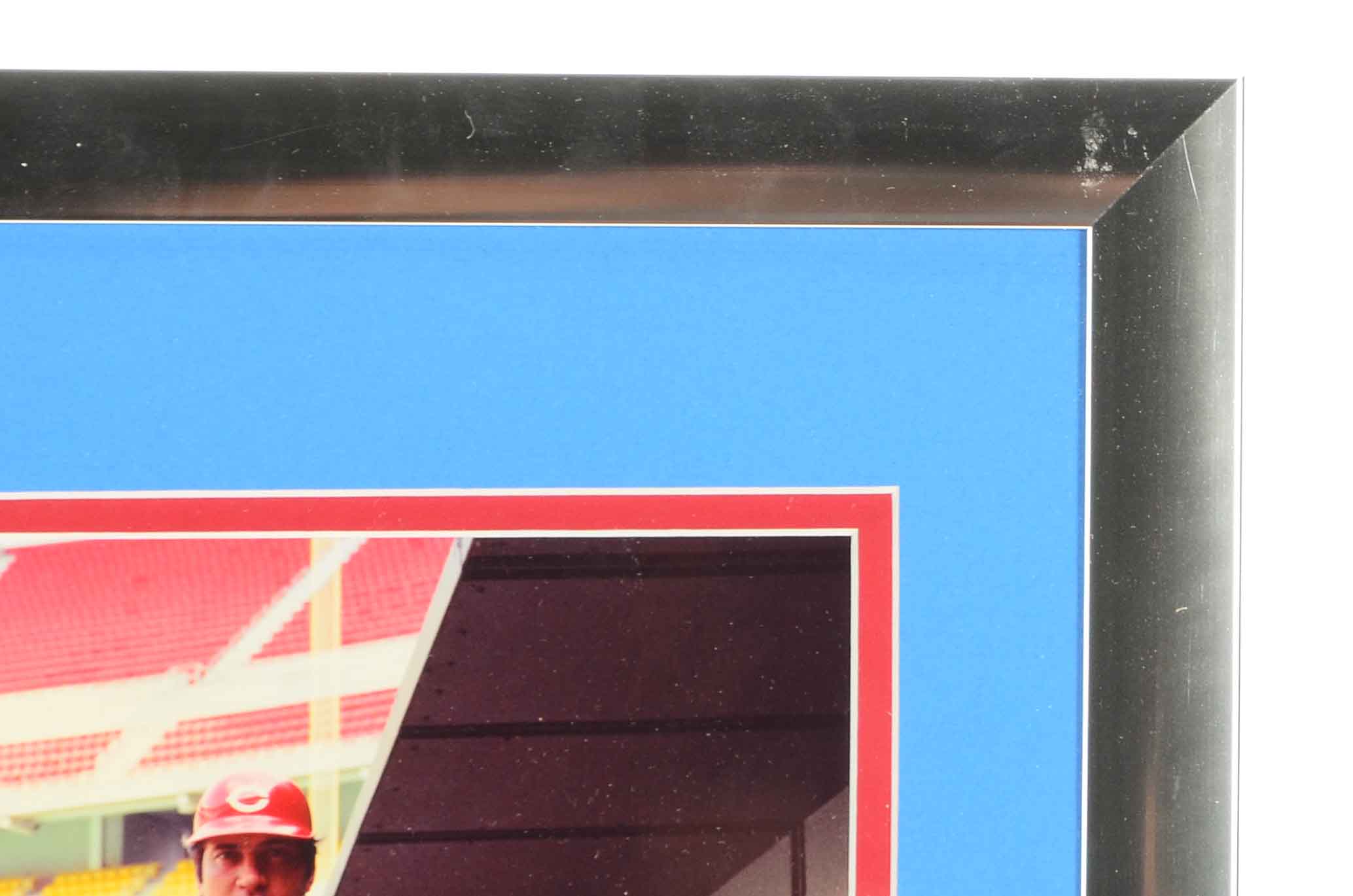 Johnny Bench Signed Photo with Great Eight Photo