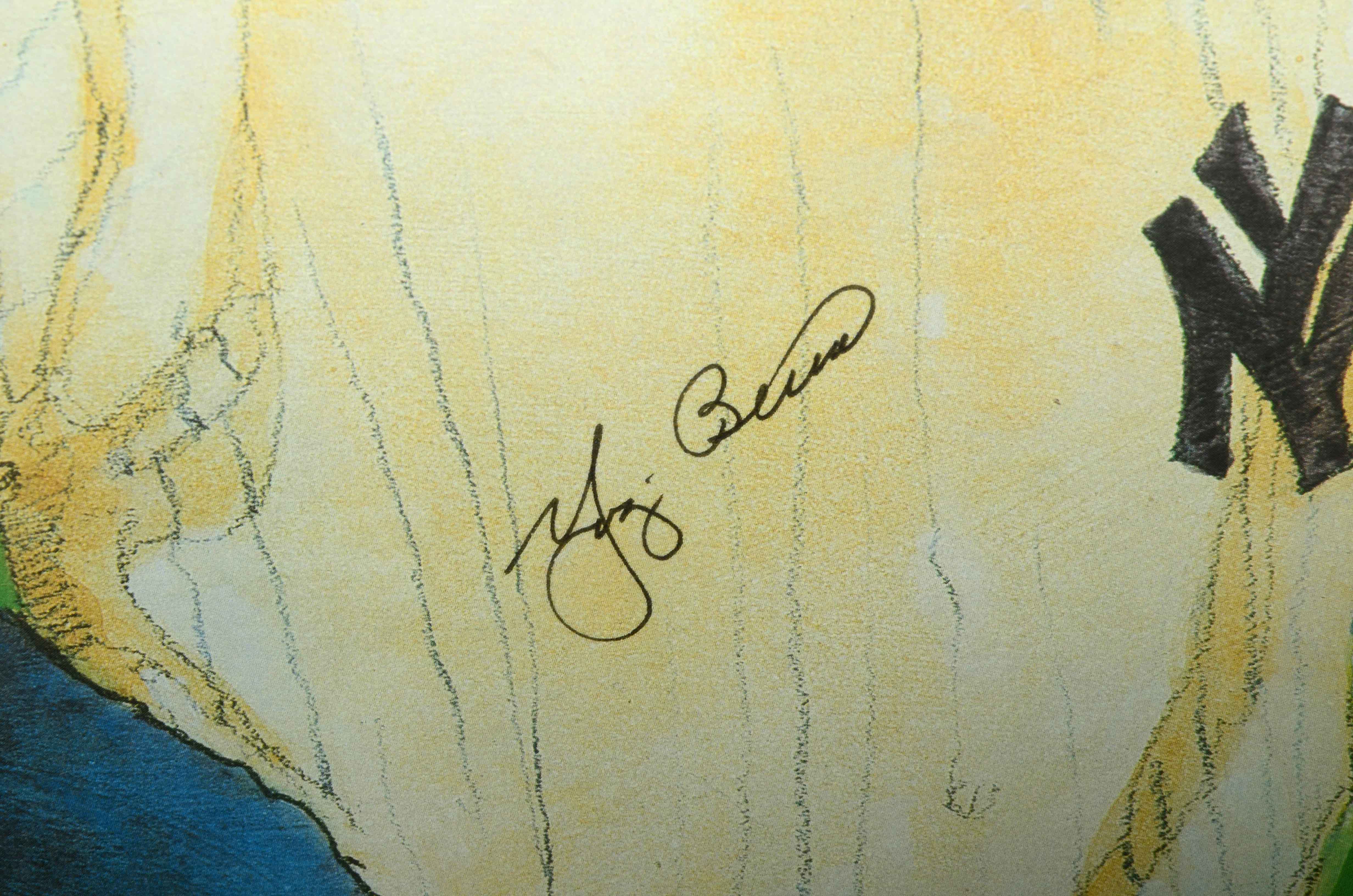 Ford, Mantle, Martin, Berra Signed Print David E. Carter Collection