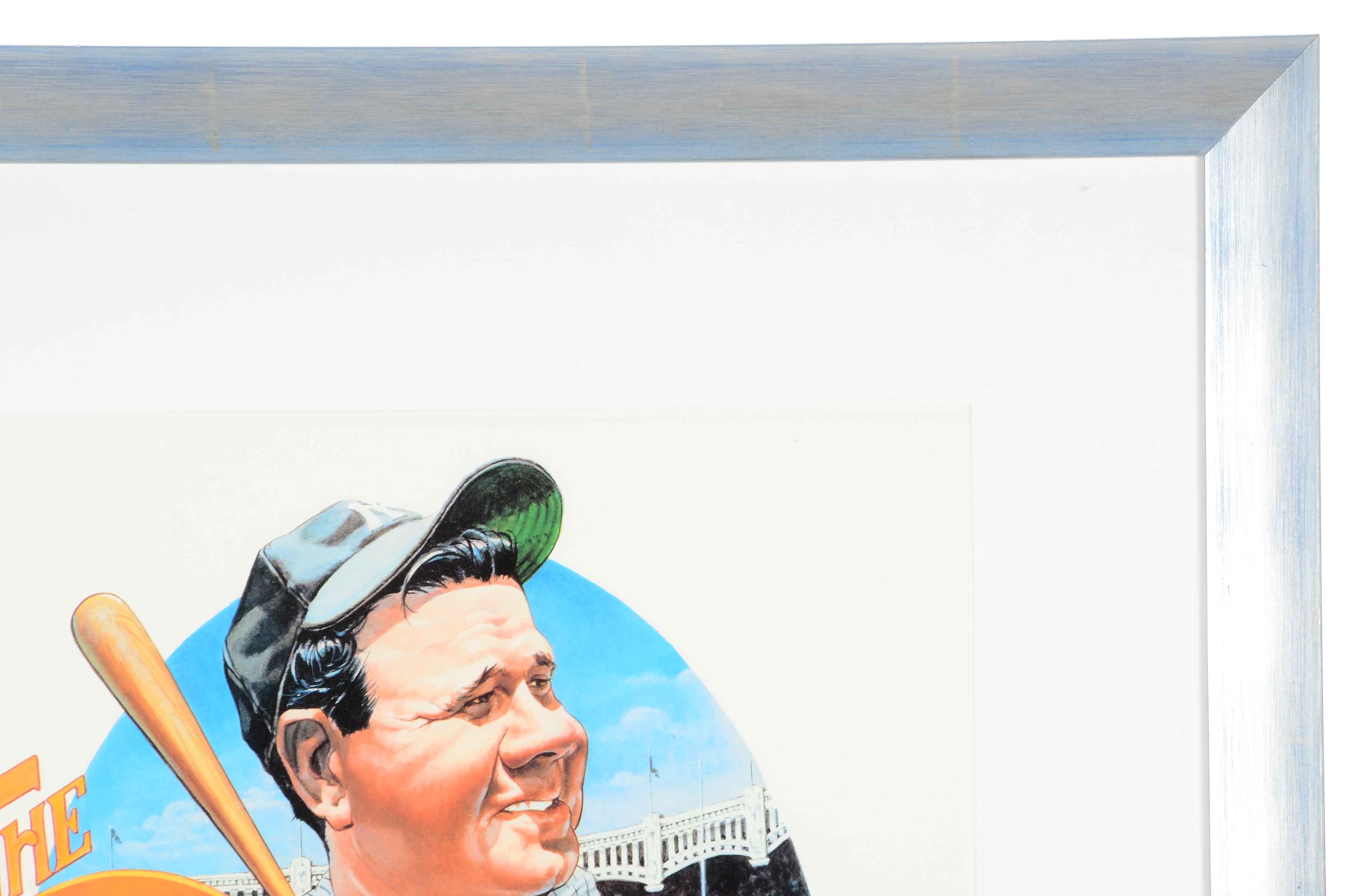 Babe Ruth Bruce Stark Signed Print