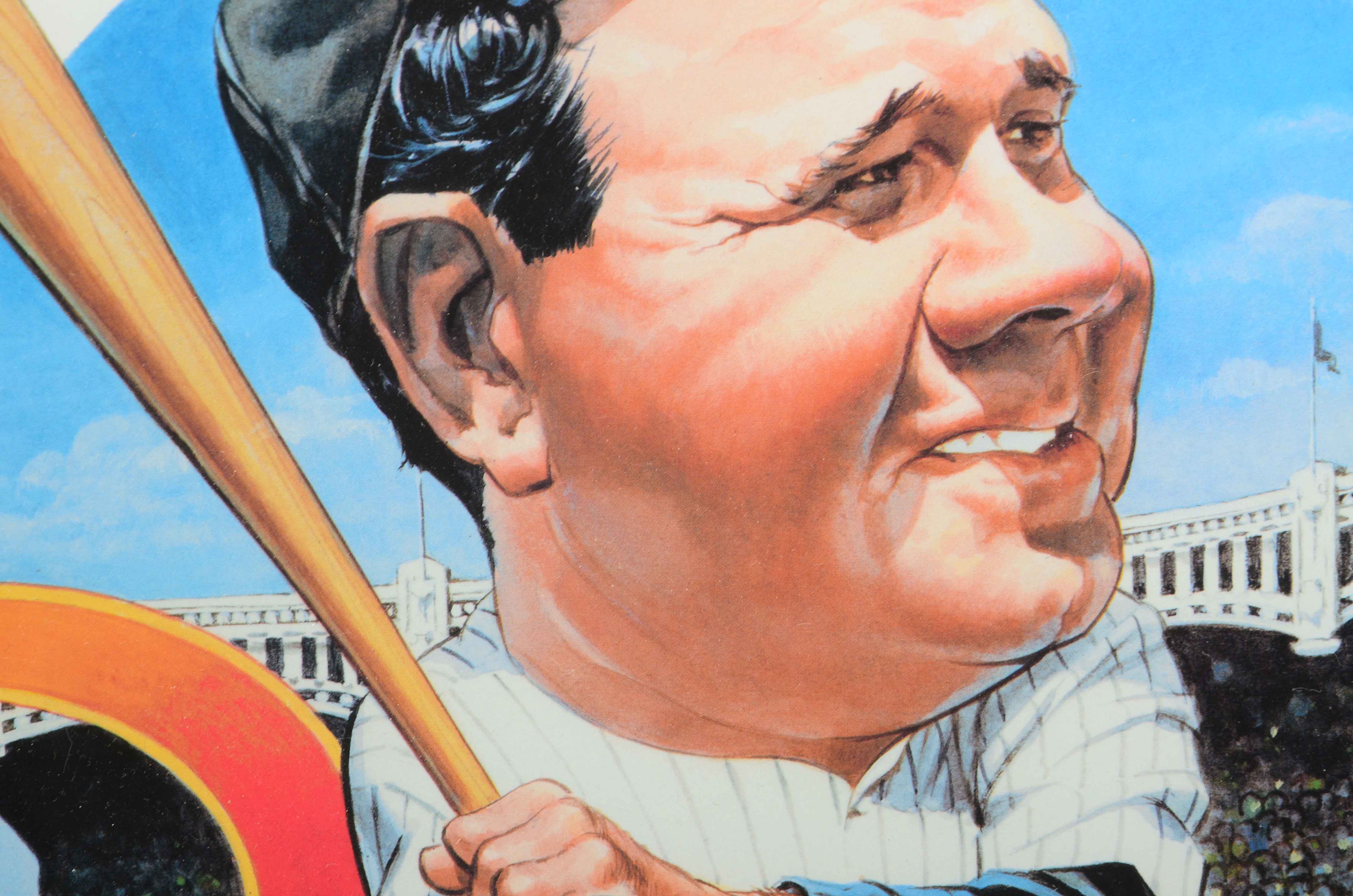 Babe Ruth Bruce Stark Signed Print