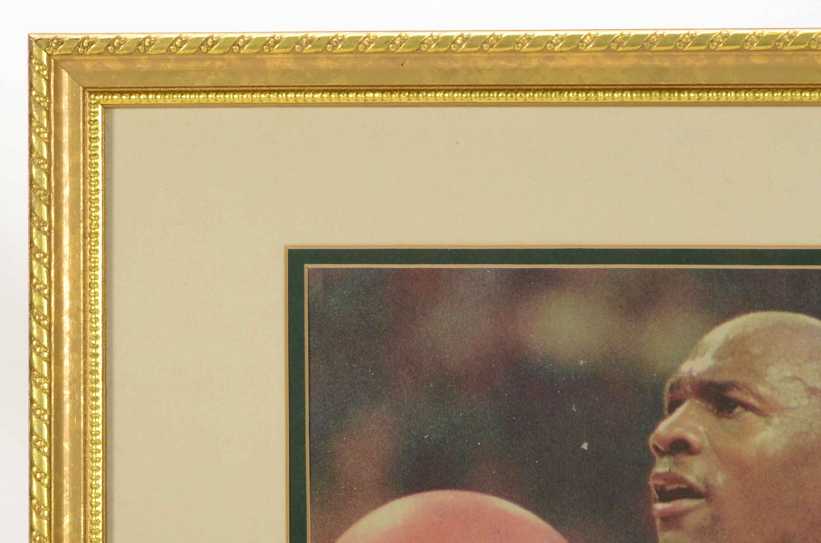 Framed Michael Jordan Autographed Newspaper Page