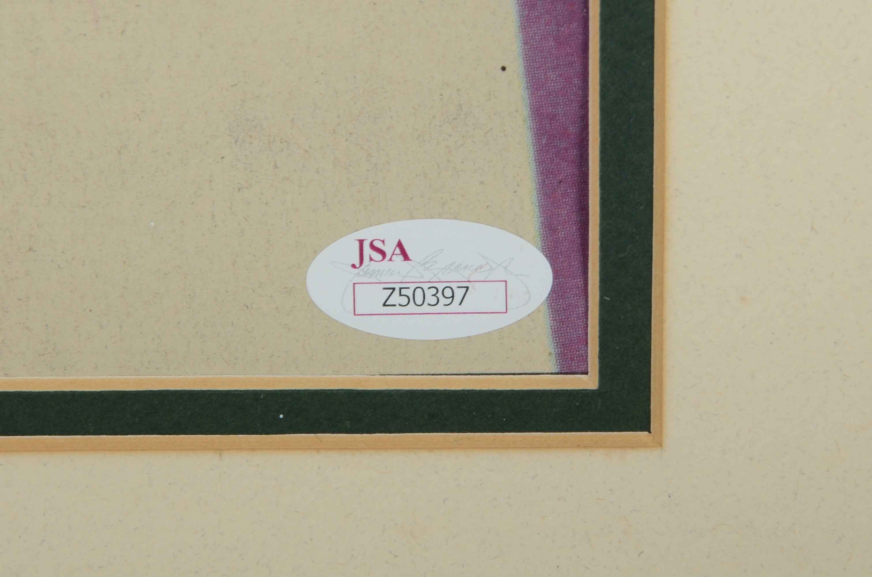 Framed Michael Jordan Autographed Newspaper Page