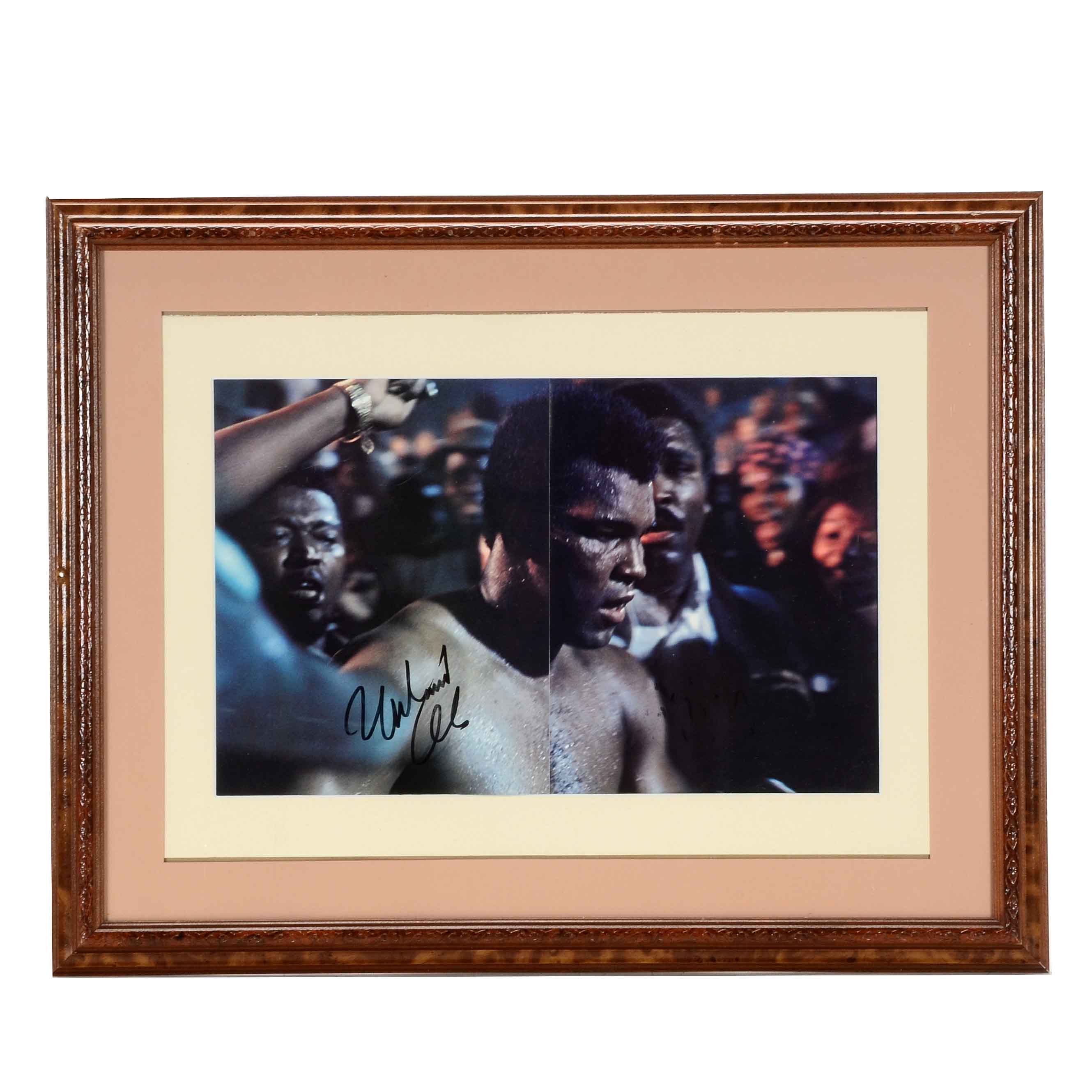 Framed Muhammad Ali Magazine Photograph