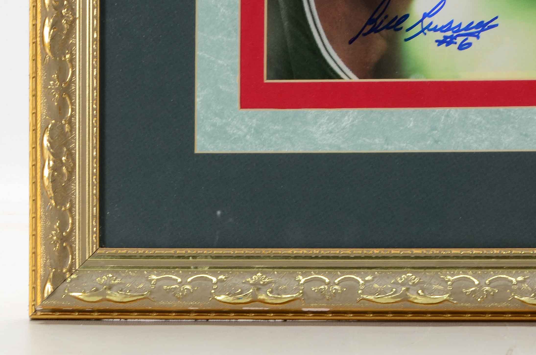 Framed Bill Russell Signed Magazine Page