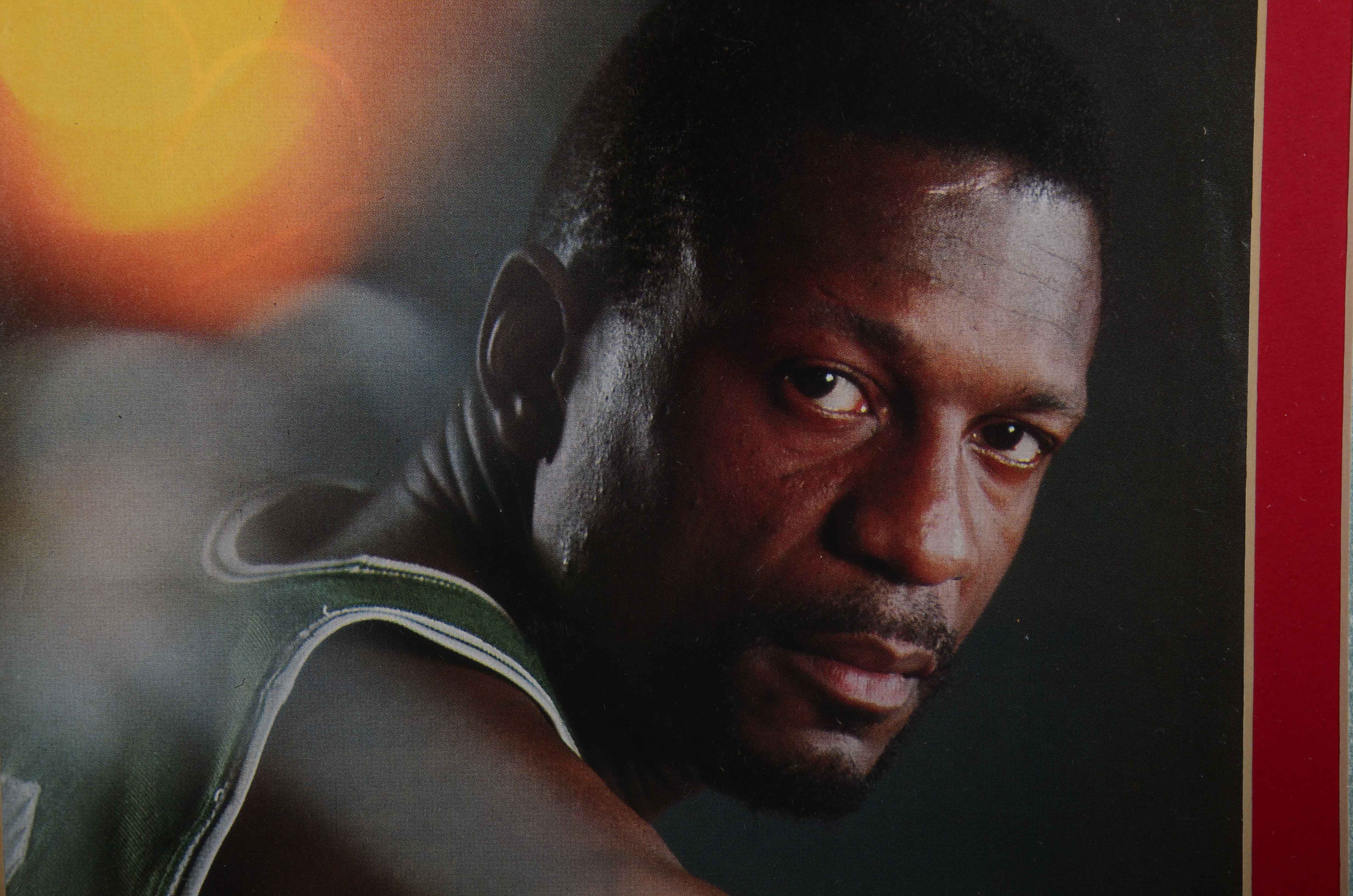 Framed Bill Russell Signed Magazine Page