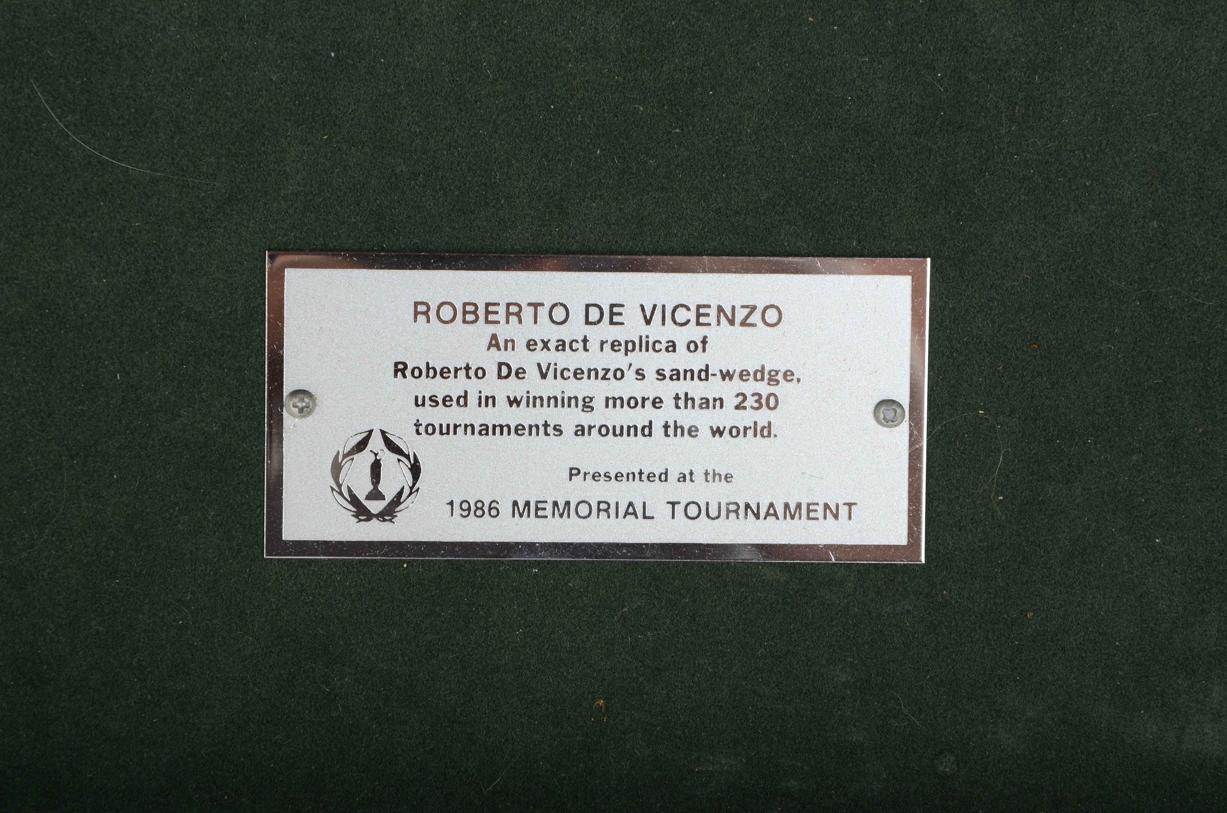 De Vicenzo Memorial Tournament Golf Club Item