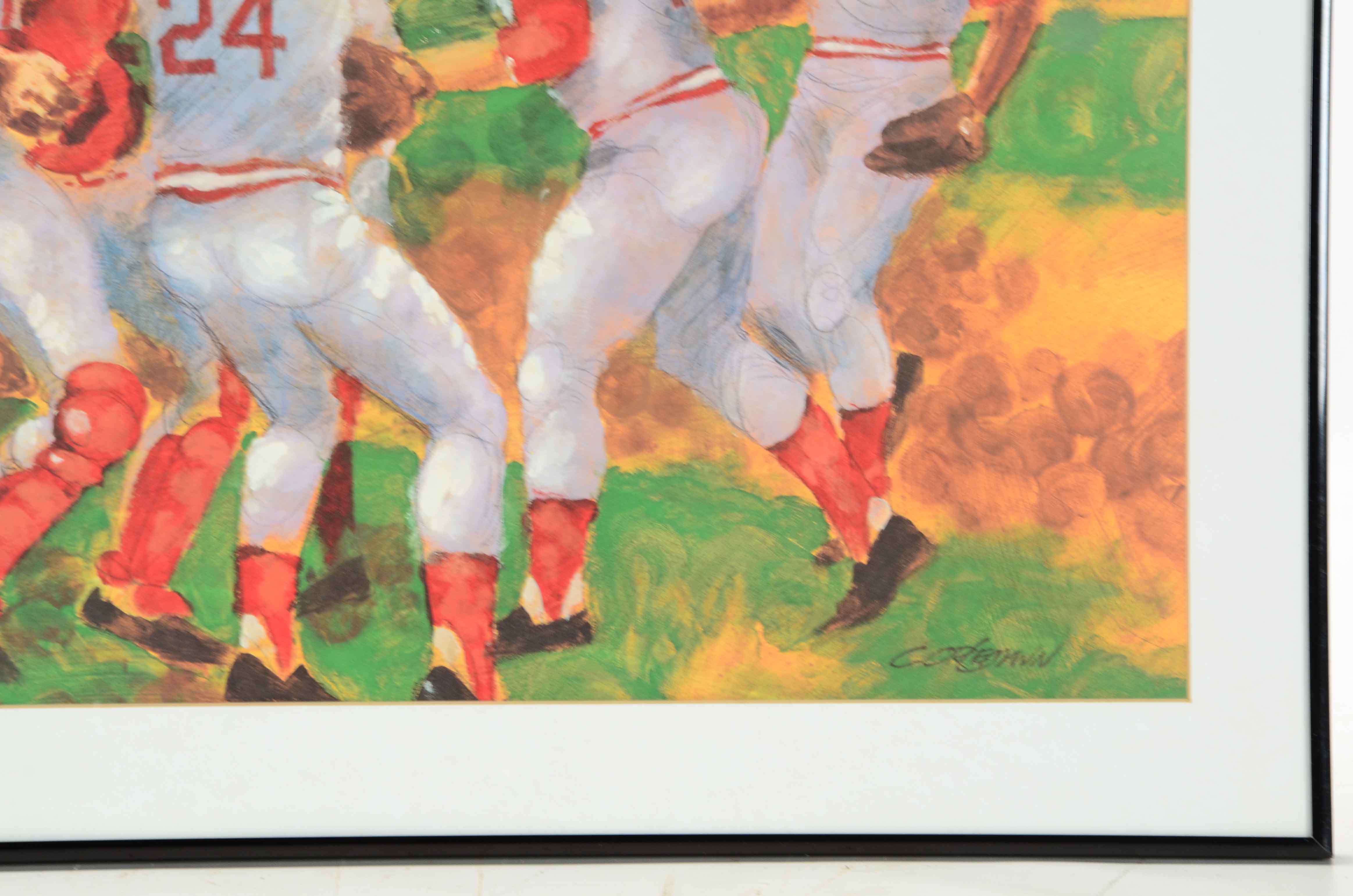Clint Orlemann Print of Cincinnati Reds World Series Celebration