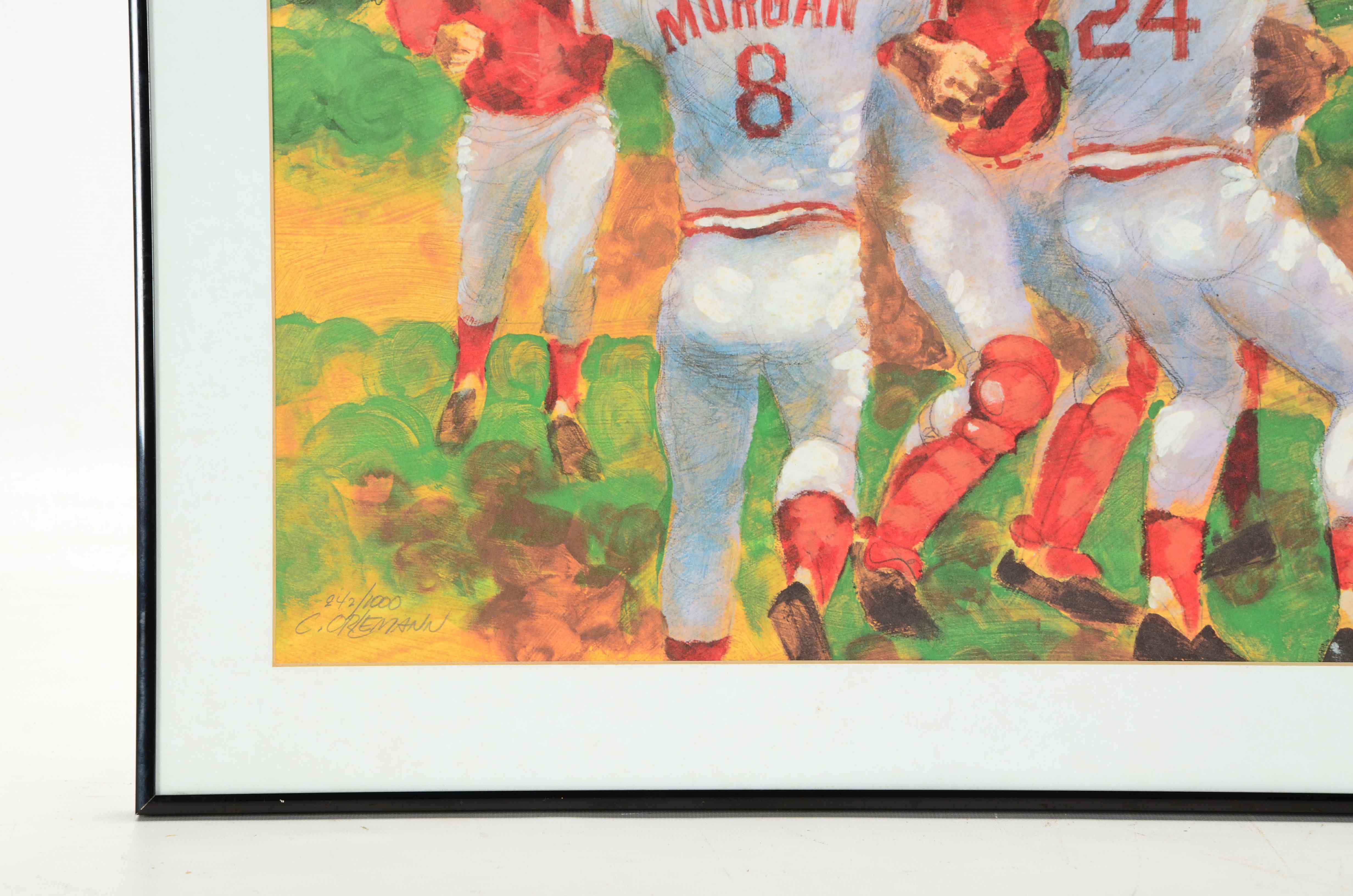 Clint Orlemann Print of Cincinnati Reds World Series Celebration