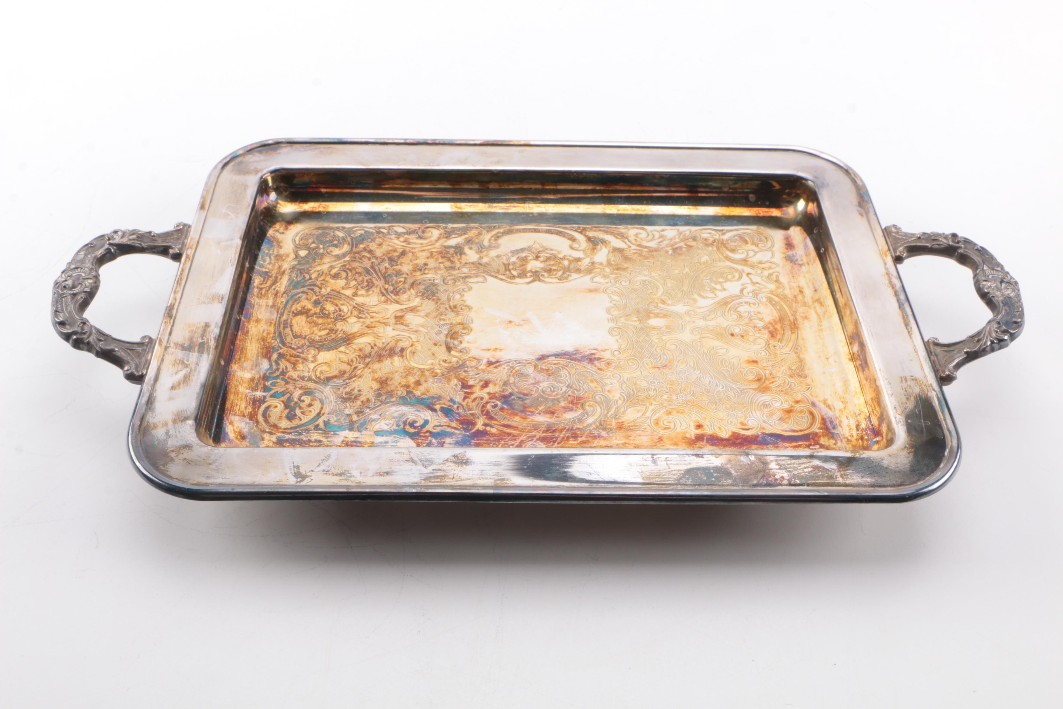 Silver Plate Servingware Assortment Including F.B. Rogers