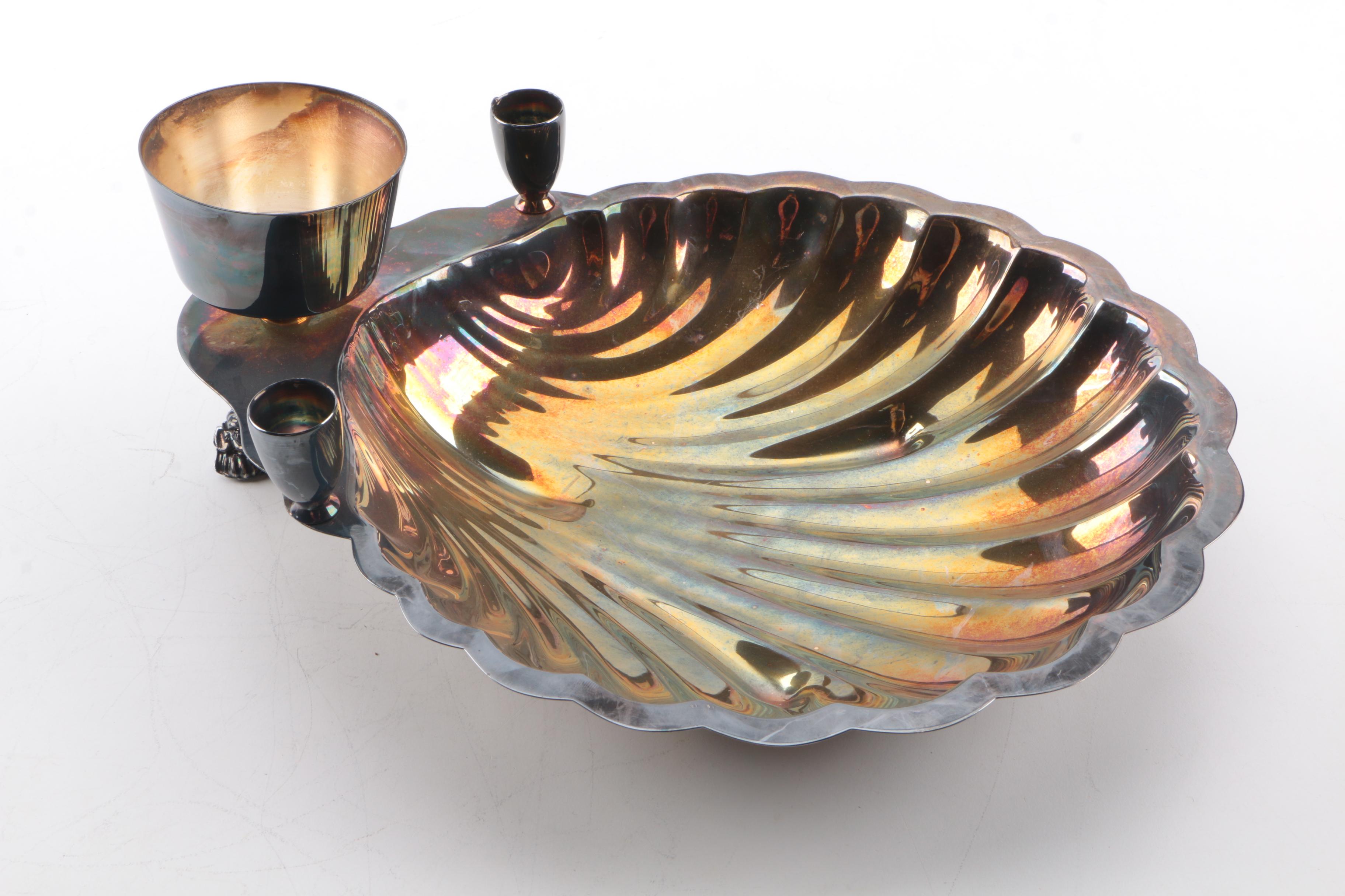 Silver Plate Servingware Assortment Including F.B. Rogers