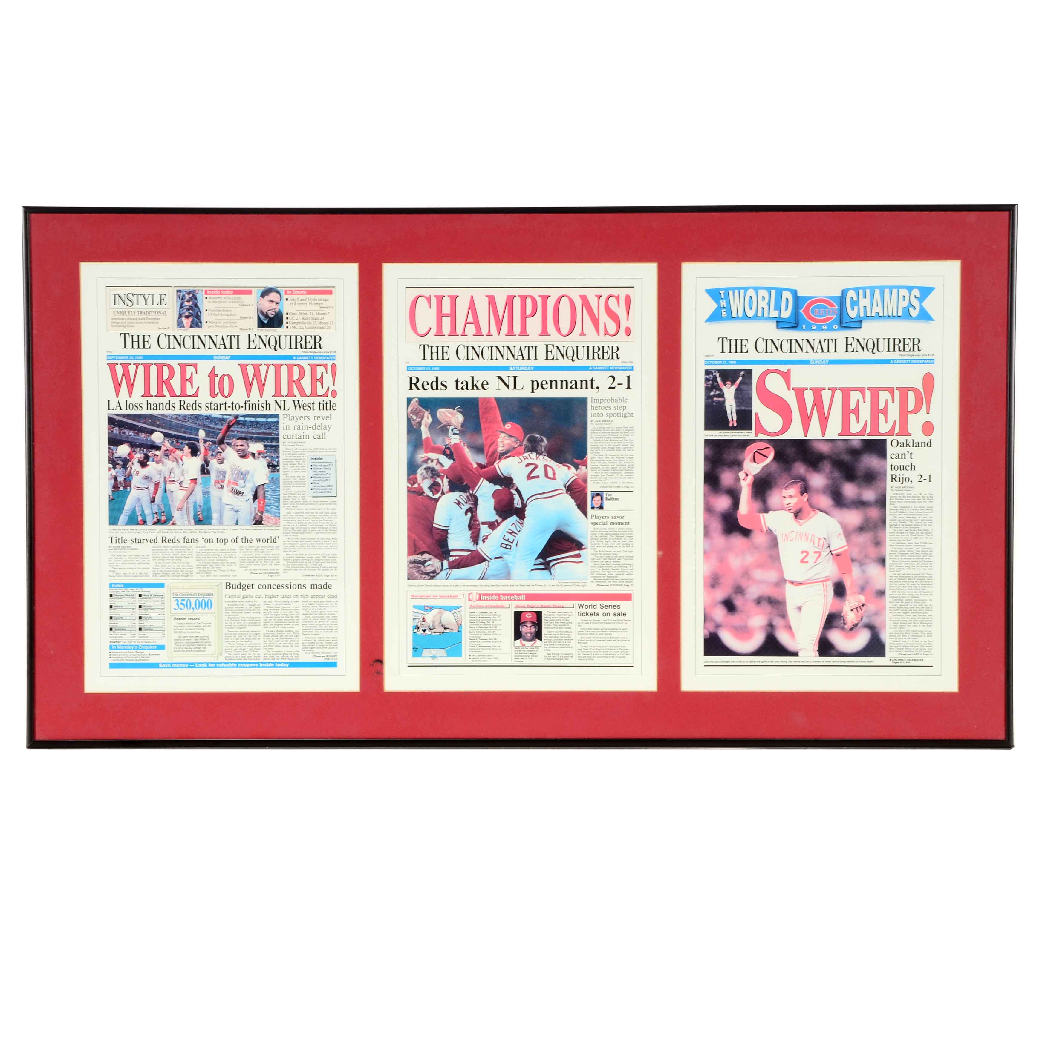 1990 Reds World Series Display
