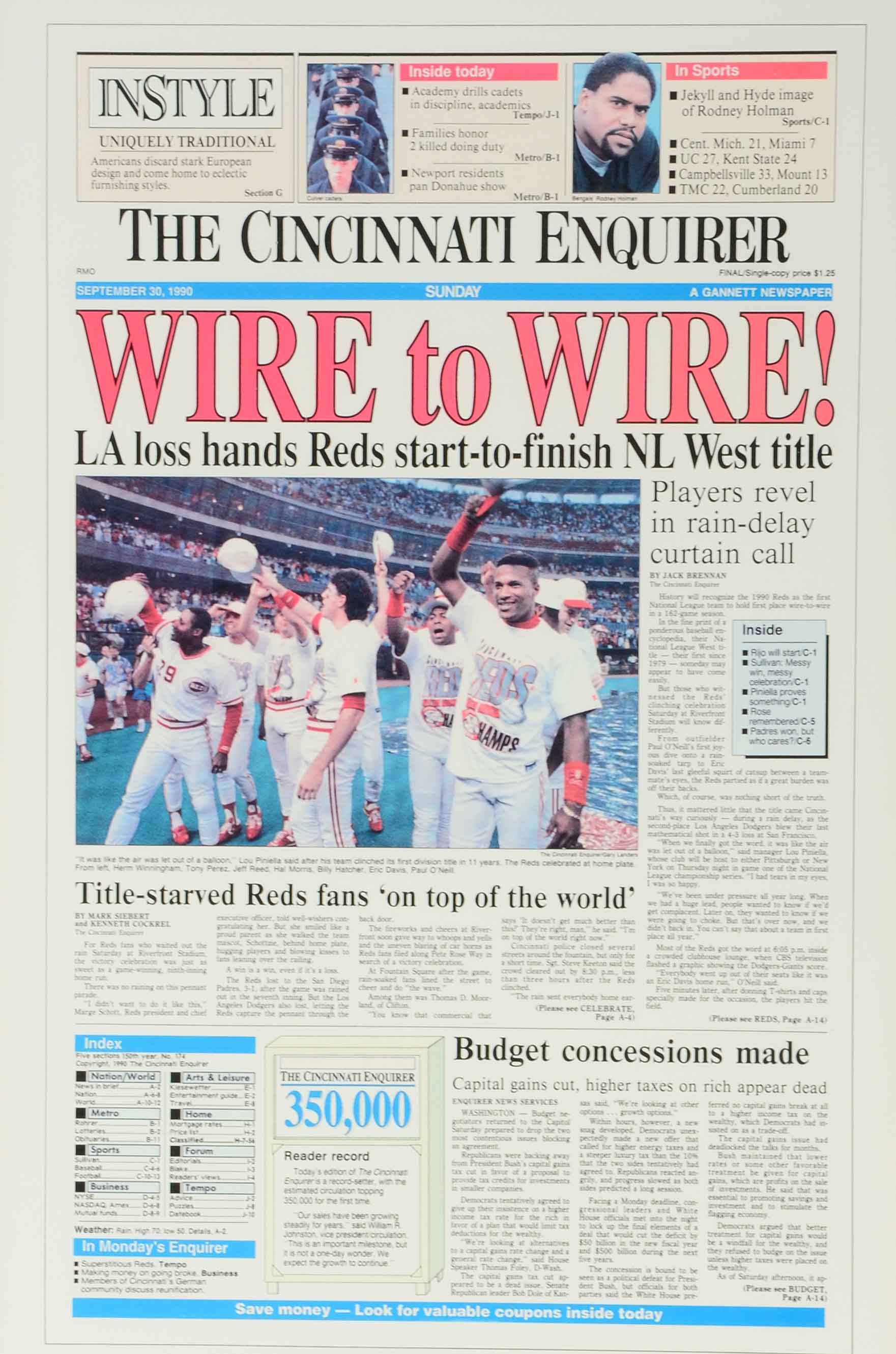 1990 Reds World Series Display