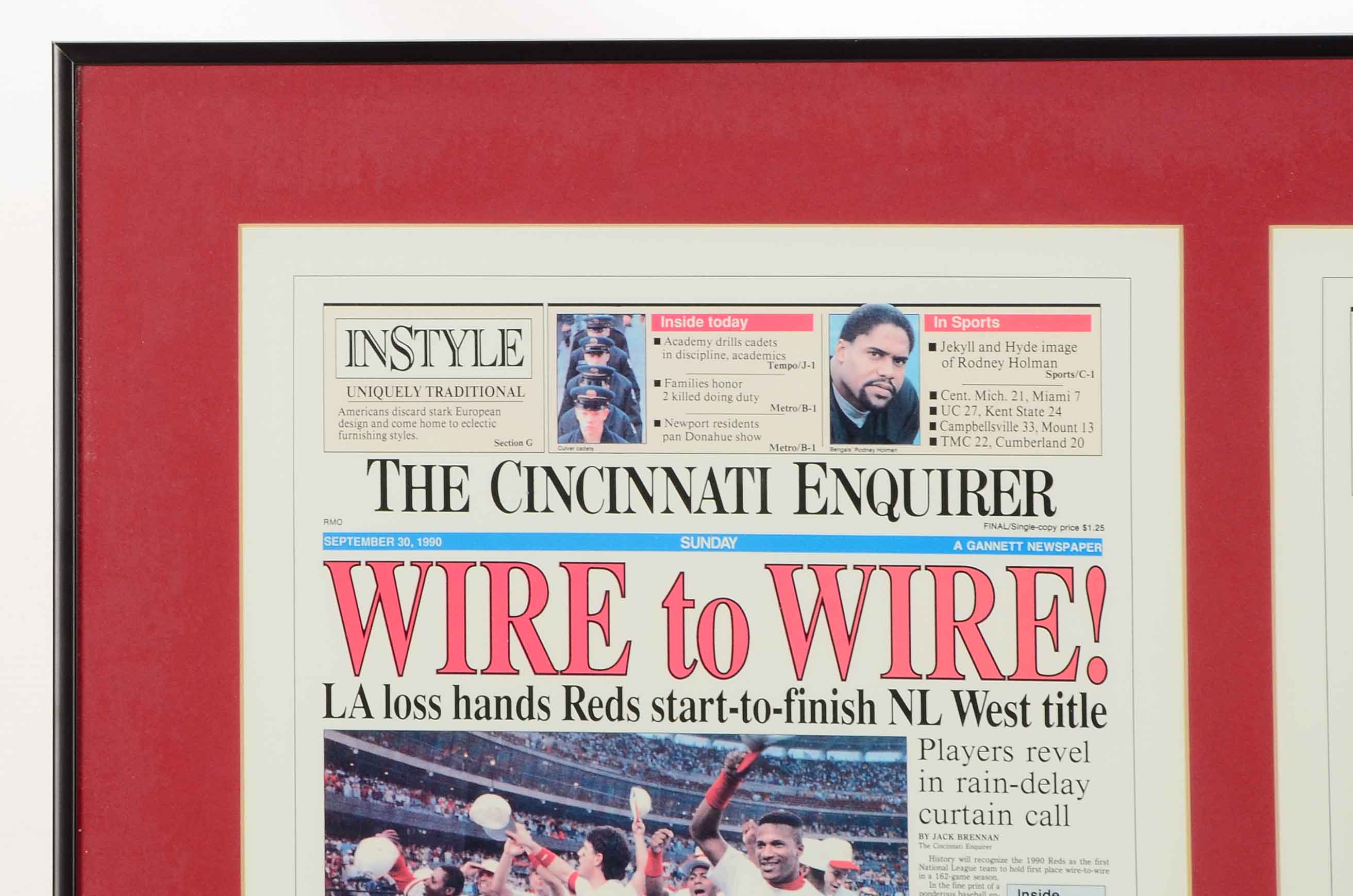 1990 Reds World Series Display