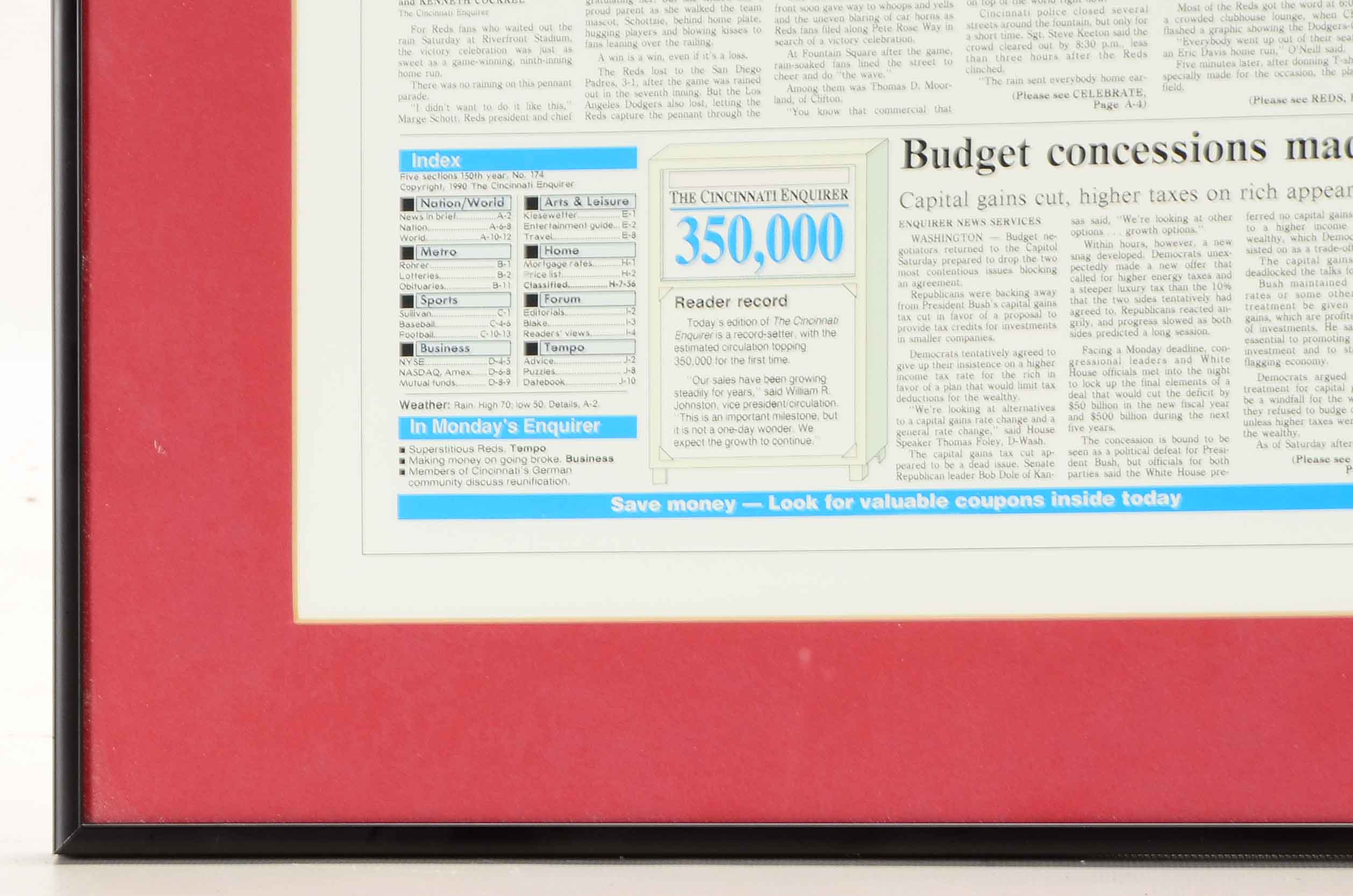 1990 Reds World Series Display