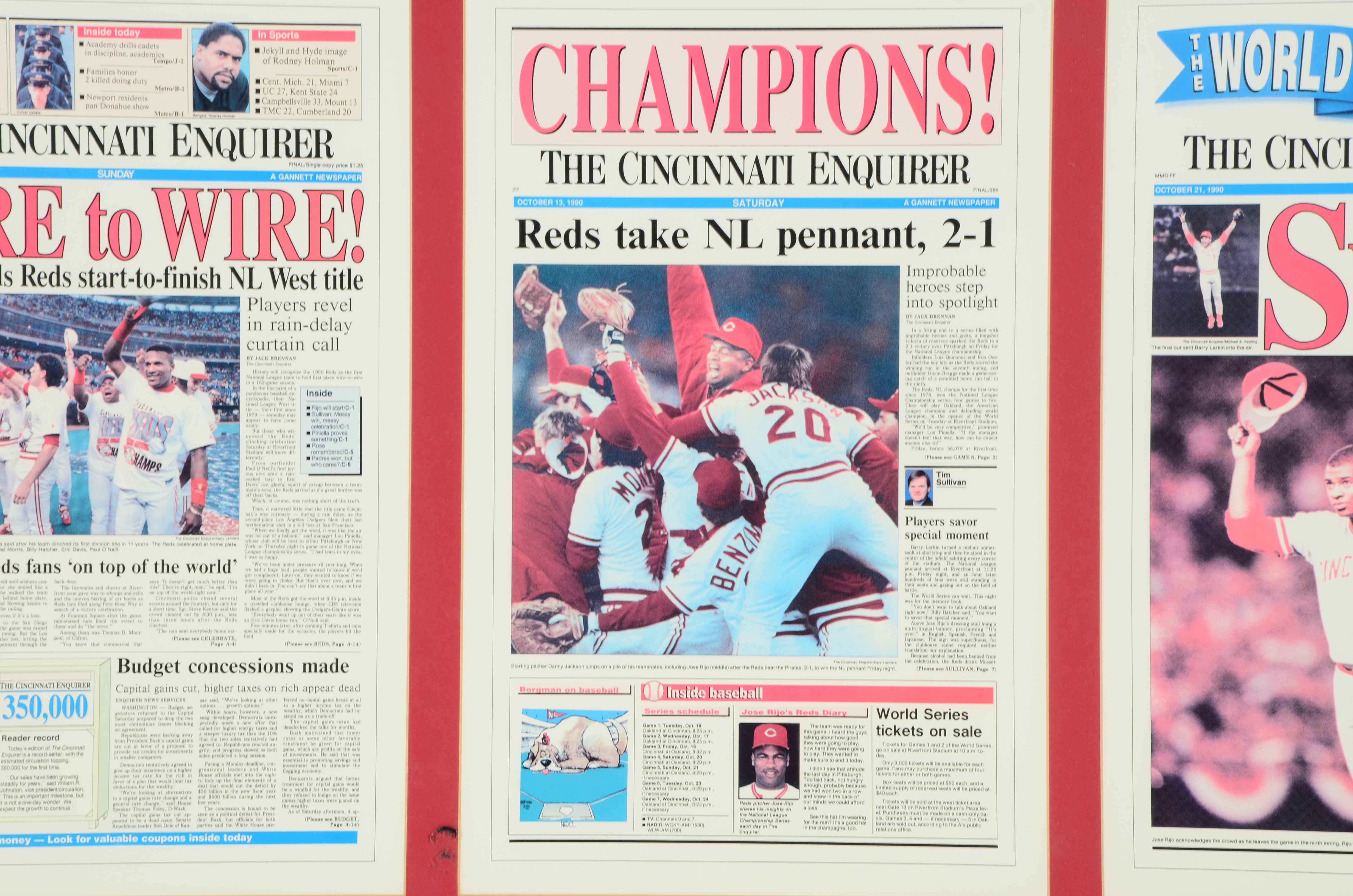 1990 Reds World Series Display
