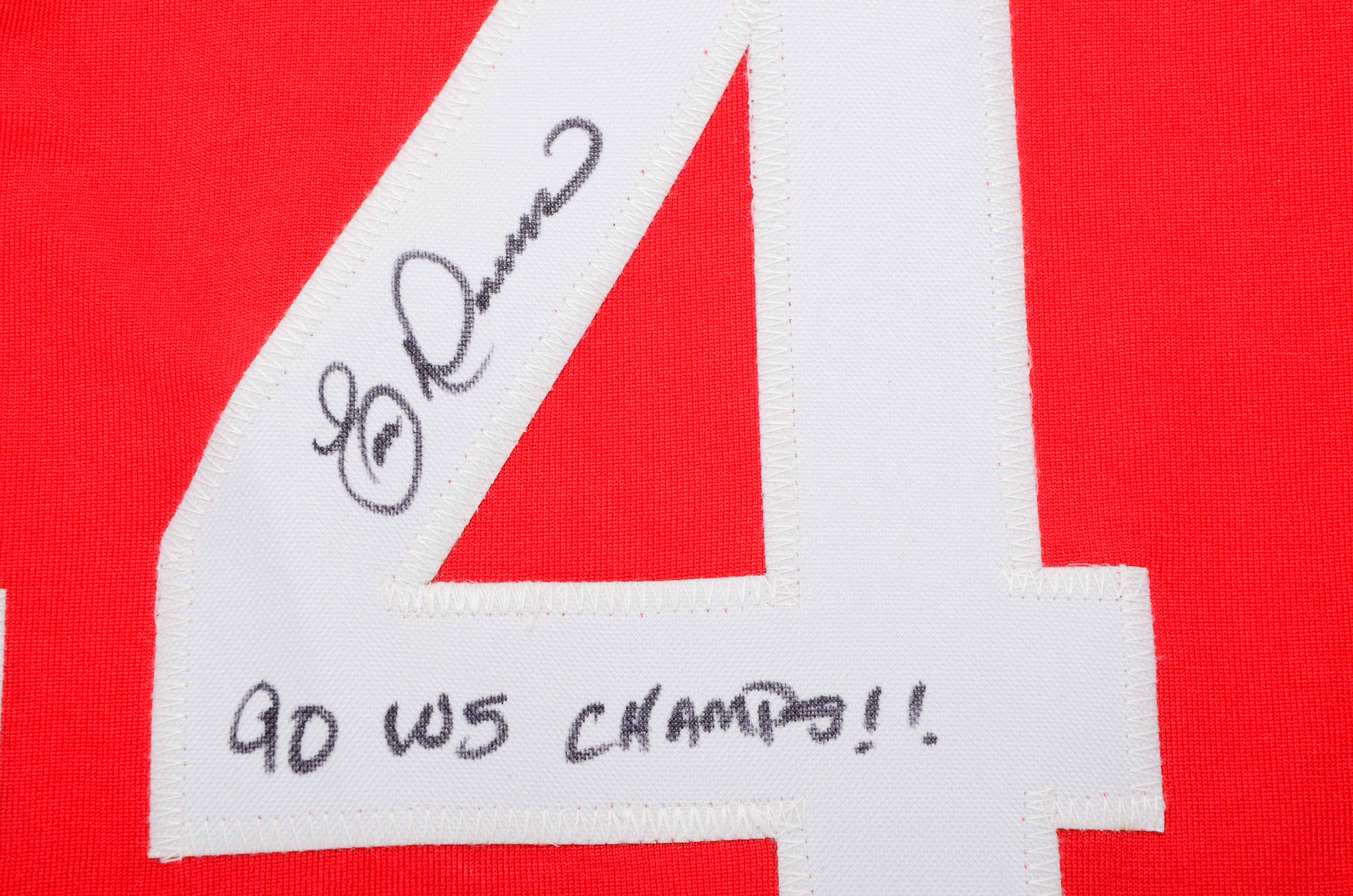 Eric Davis Signed Jersey  COA