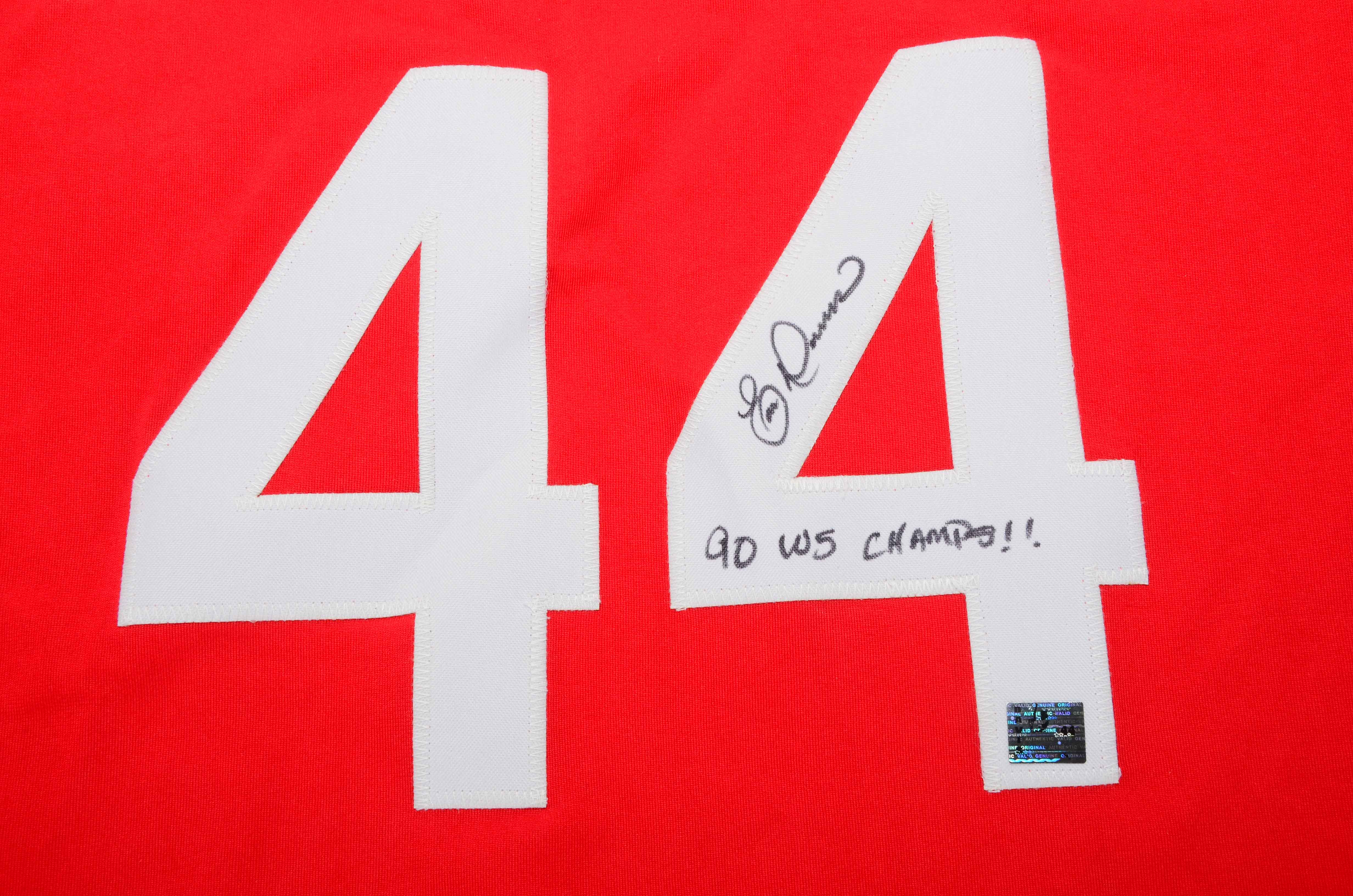 Eric Davis Signed Jersey  COA