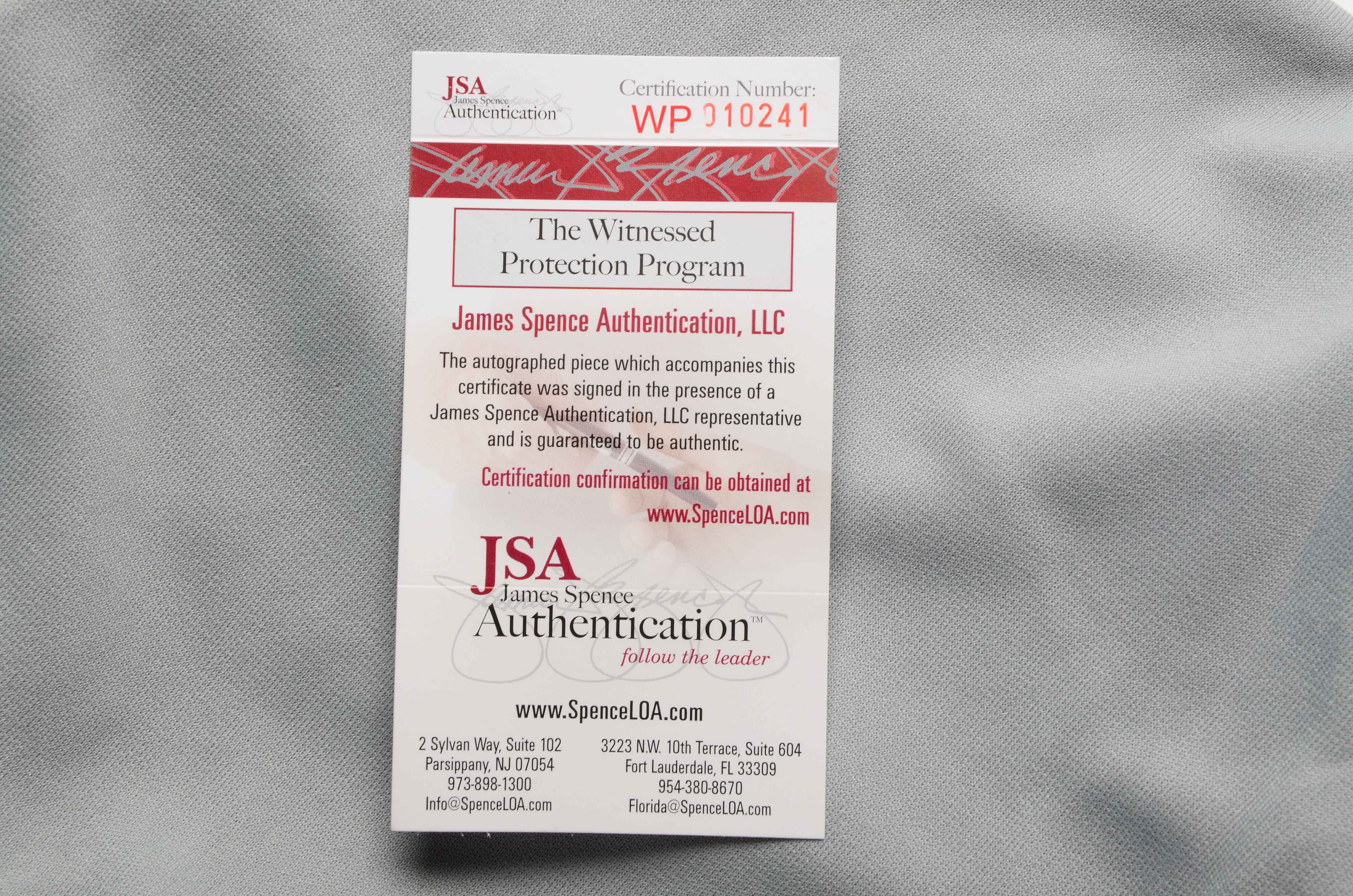 Kevin Mitchell Signed Jersey  COA