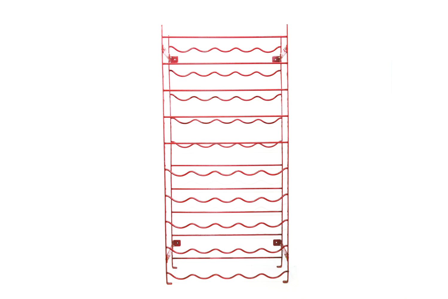 Red Metal Wine Racks