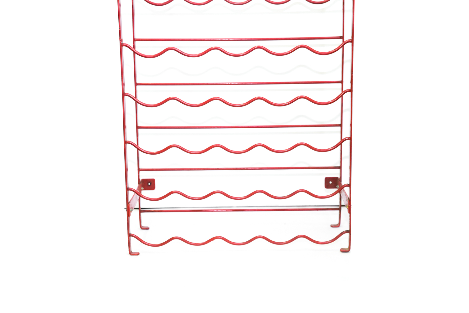 Red Metal Wine Racks